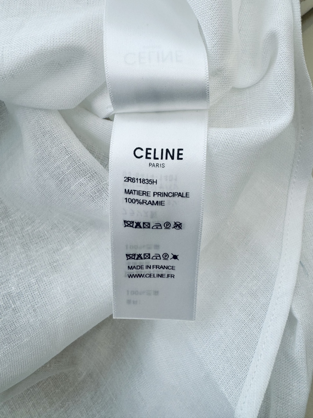 CY035#新款衬衫。
CELINE 100% 亚麻 立体钉花朵 纯色长袖衬衫 三色 SML