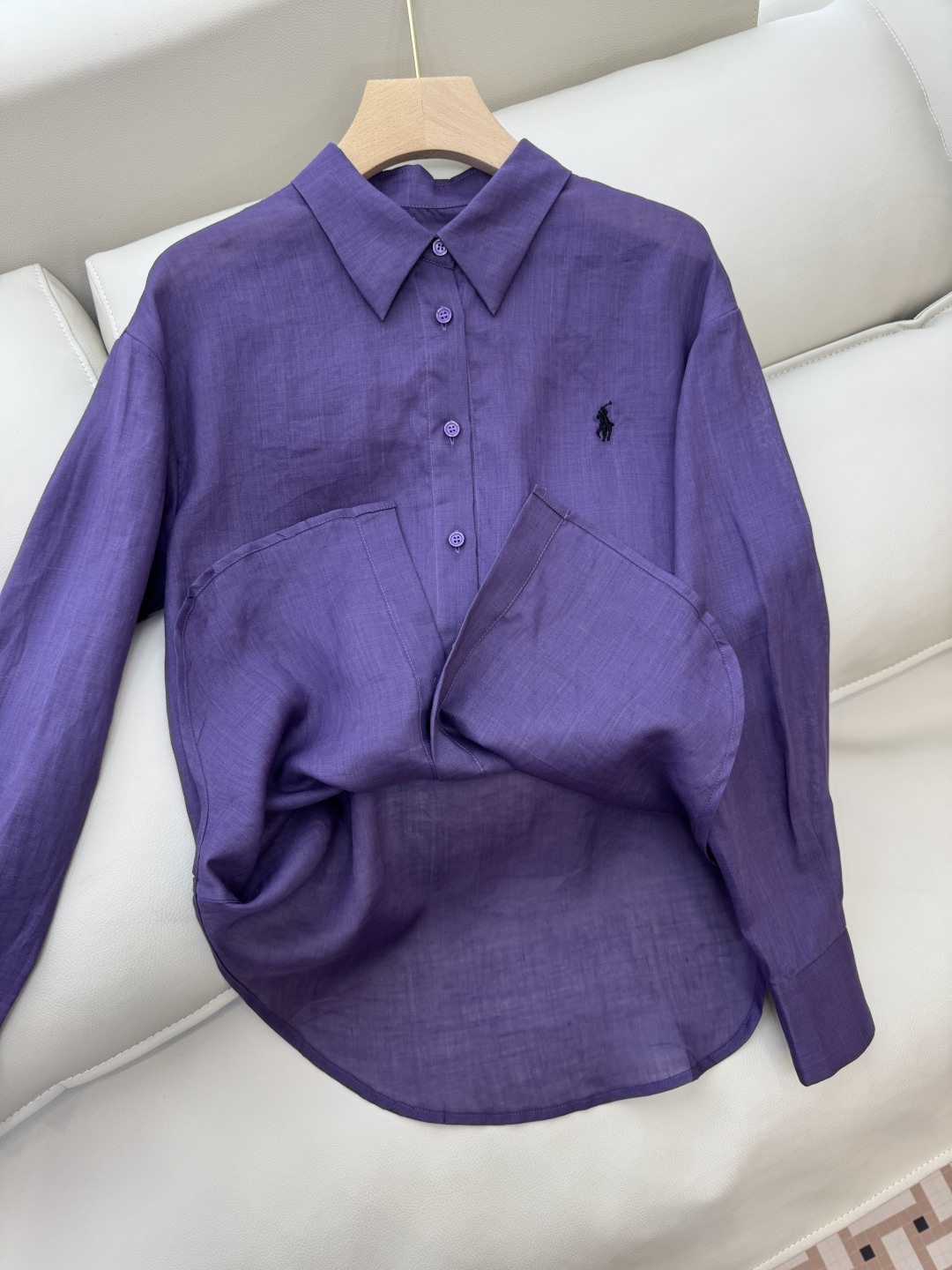CY034#新款衬衫。
polo 劳夫 100% 亚麻 纯色长袖衬衫 五色 SMLXL