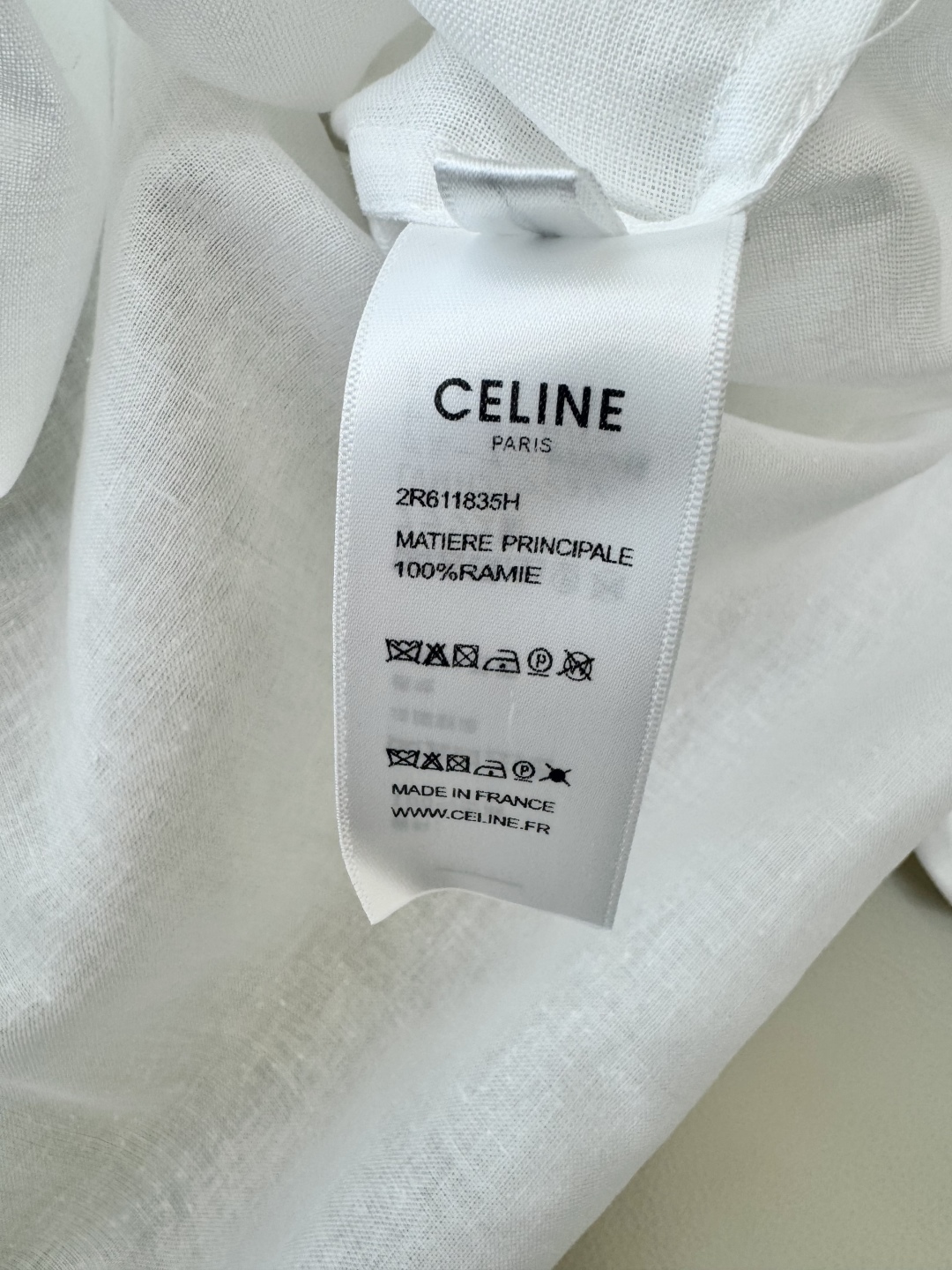 CY036#新款衬衫。
CELINE 100% 亚麻 镂空绣花 纯色长袖衬衫 两色 SML