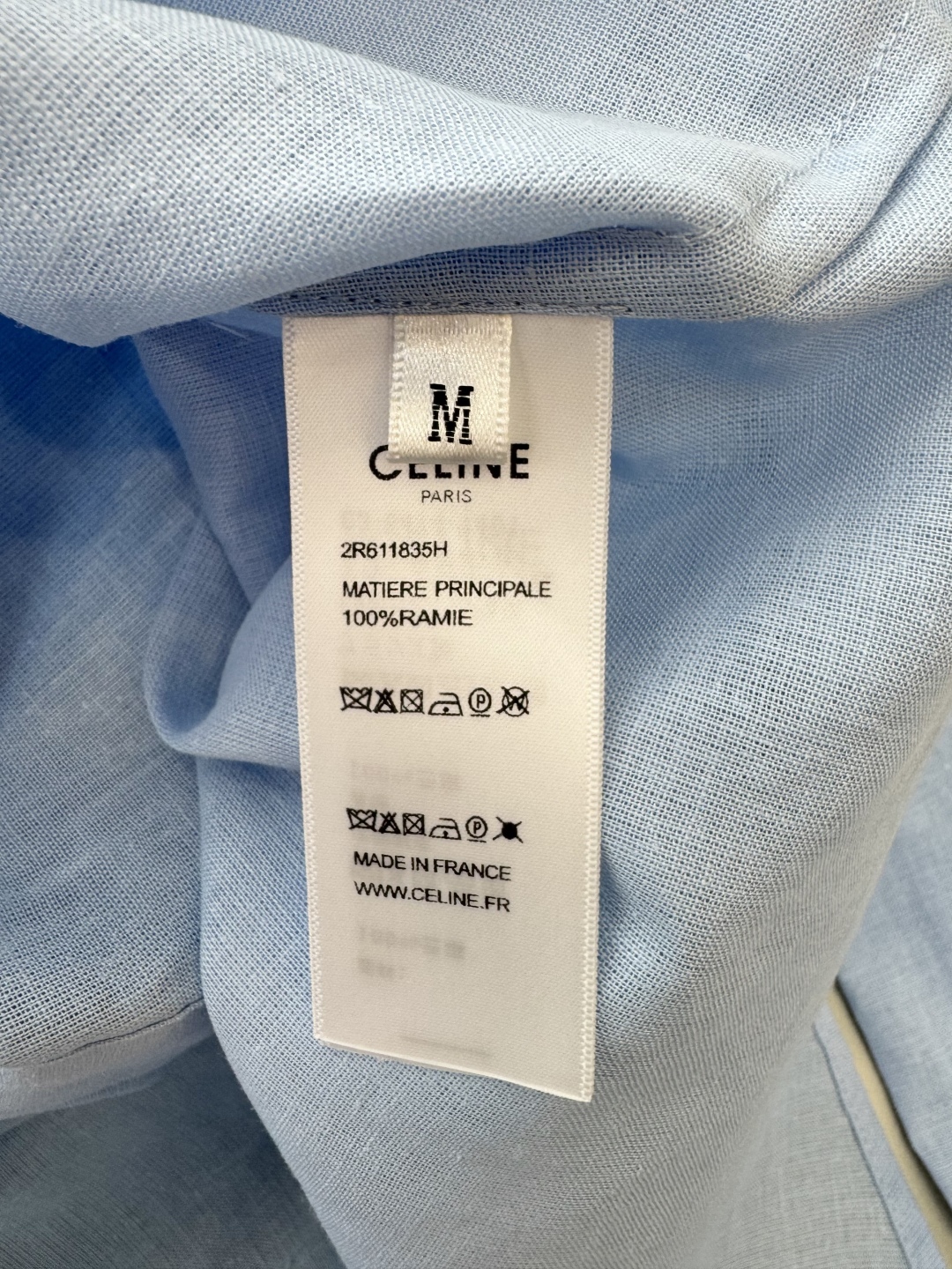 CY036#新款衬衫。
CELINE 100% 亚麻 镂空绣花 纯色长袖衬衫 两色 SML