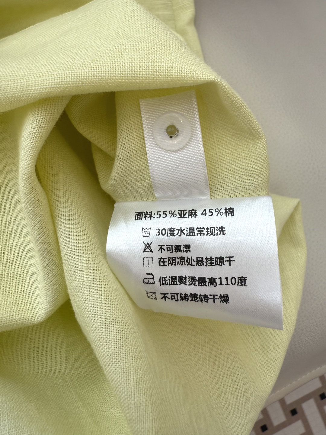 BQ001#新款连衣裙。
55%亚麻短袖钉珠领连衣裙 三色 SML