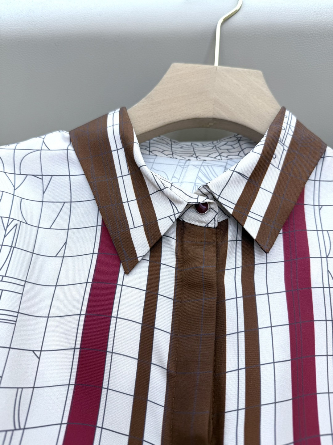 H32537#新款套装💕H家 定位印花100% 真丝衬衫上衣 +真丝印花长裤 套装 S-XL