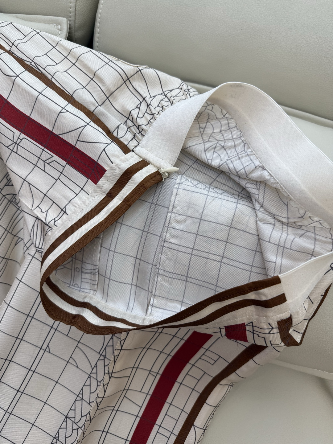 H32537#新款套装💕H家 定位印花100% 真丝衬衫上衣 +真丝印花长裤 套装 S-XL