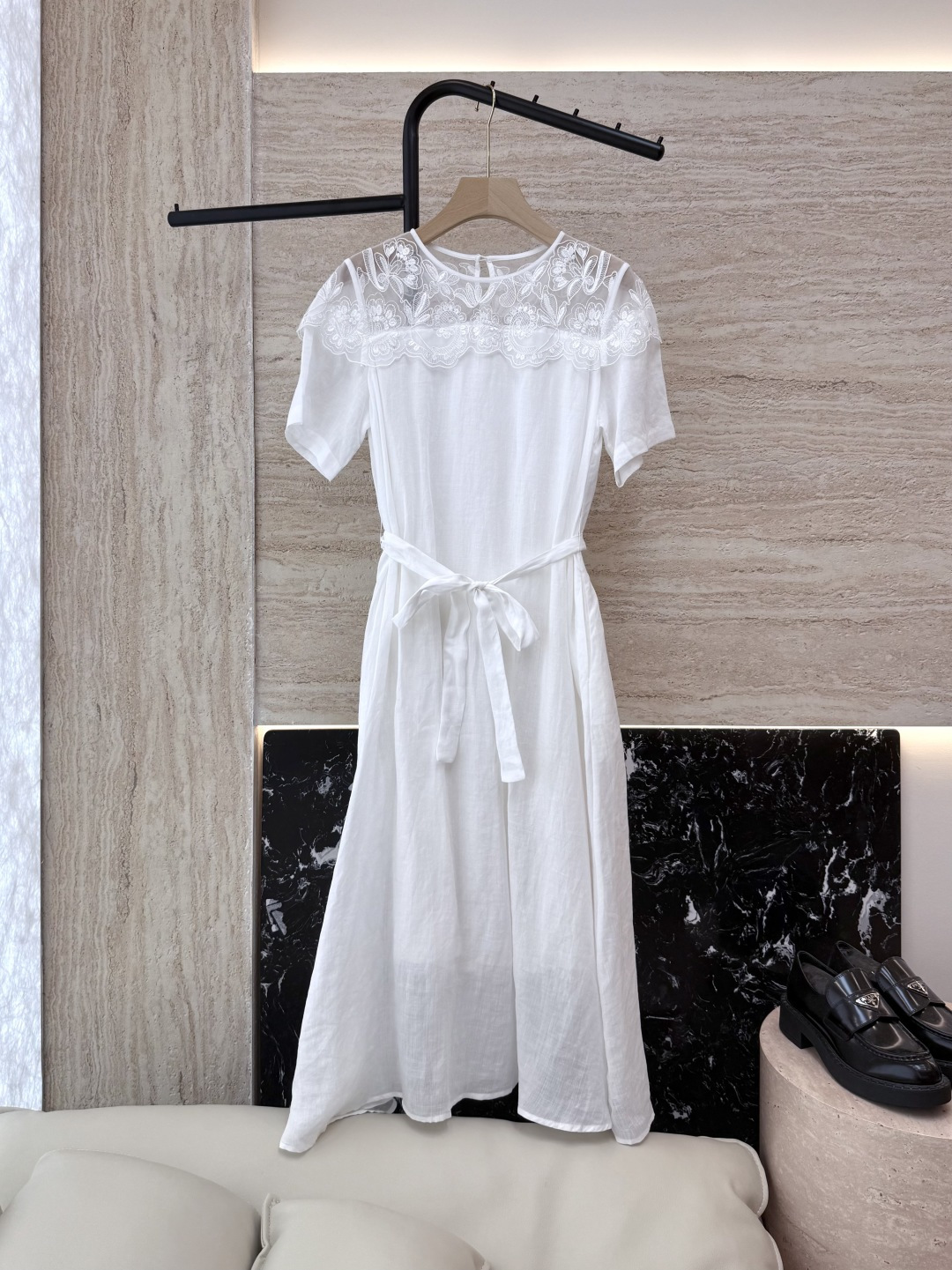 NO:331990,YM038# new dress zimm* mesh embroidery short sleeve ramie dress white blue SMLXL,,skirts,T-shirt,alexander wang19860909YM038#新款连衣裙 zimm* 网纱绣花 短袖 苎麻连衣裙 白色 蓝色 SMLXL,,skirts,T-shirt,alexander wang,Women's clothing