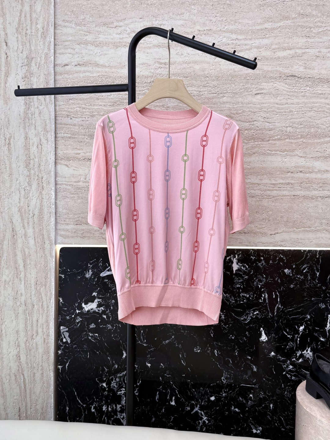 NO:331997,AD016# new knitted sweater H home silk printed spliced ​​silk knitted short-sleeved top MLXLXXL,,T-shirt,real silk,alexander wang19860909AD016#新款针织衫 H家 真丝印花拼接丝针织短袖上衣 MLXLXXL,,T-shirt,real silk,alexander wang,Women's clothing