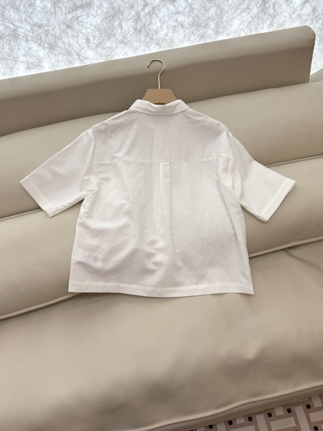 CY055#新款衬衫。
POLO 刺绣logo 短袖 100% 亚麻 衬衫 三色 SML