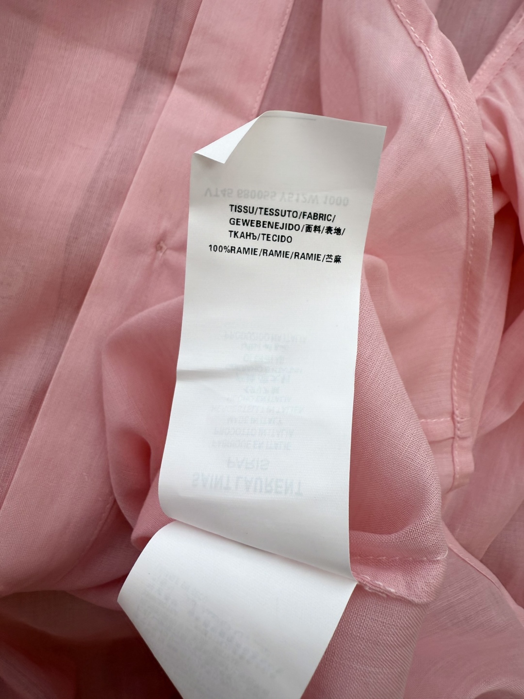CY056#新款衬衫。
YSL 字母绣花 长袖防晒100% 苎麻长袖衬衫 四色 SML