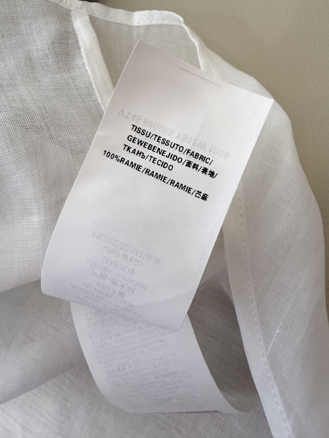 CY056#新款衬衫。
YSL 字母绣花 长袖防晒100% 苎麻长袖衬衫 四色 SML
