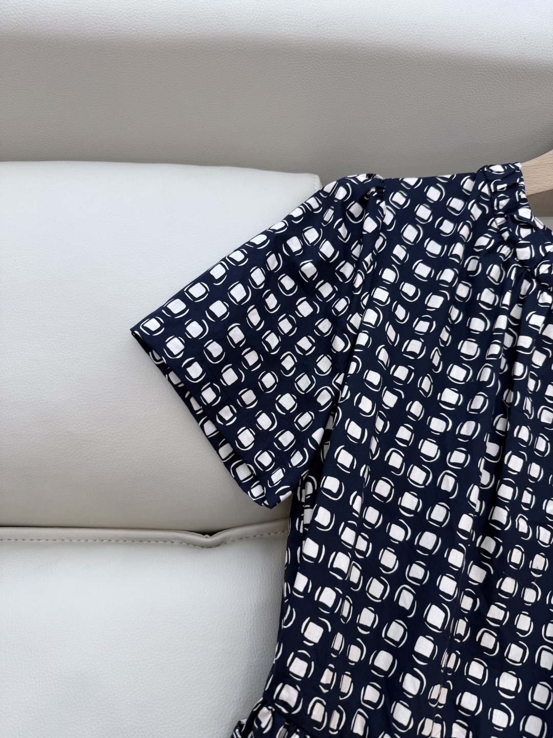 BS807#新款连衣裙。
max mara 100% 棉 几何图形印花 短袖连衣裙 S-XL 