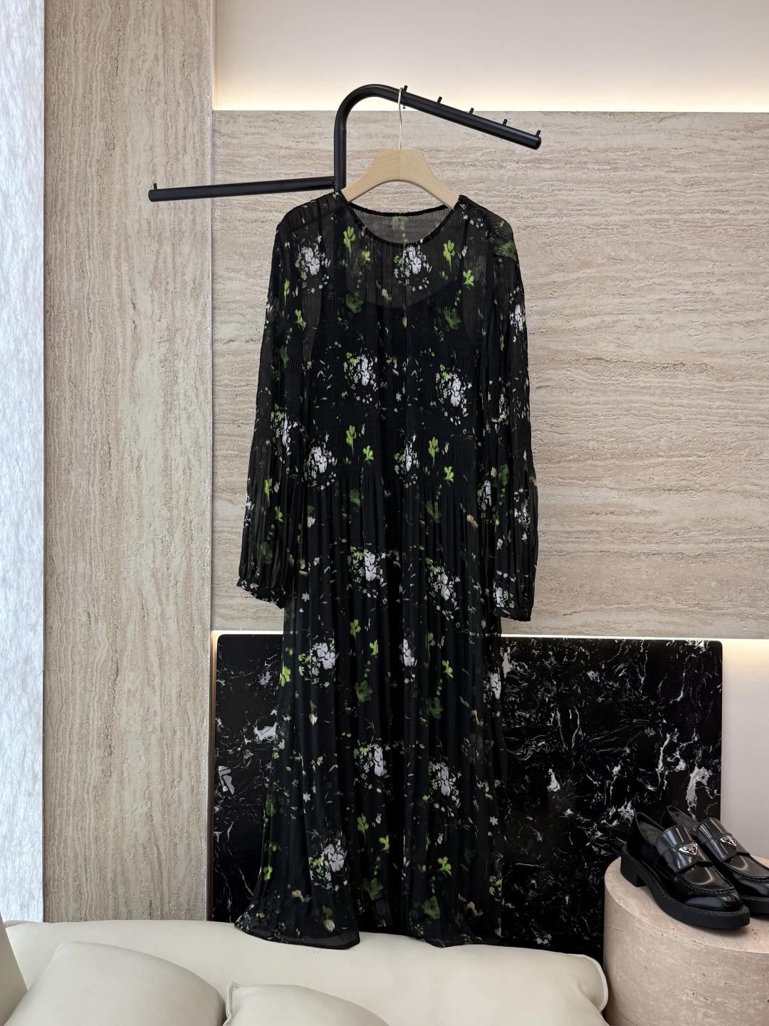 NO:423235,YML025# new dress Georgette printed two-piece dress two-color SMLXL, skirts, alexander wang19860909YML025#新款连衣裙 乔其纱 印花两件套连衣裙 两色 SMLXL,,skirts,alexander wang,Women's clothing