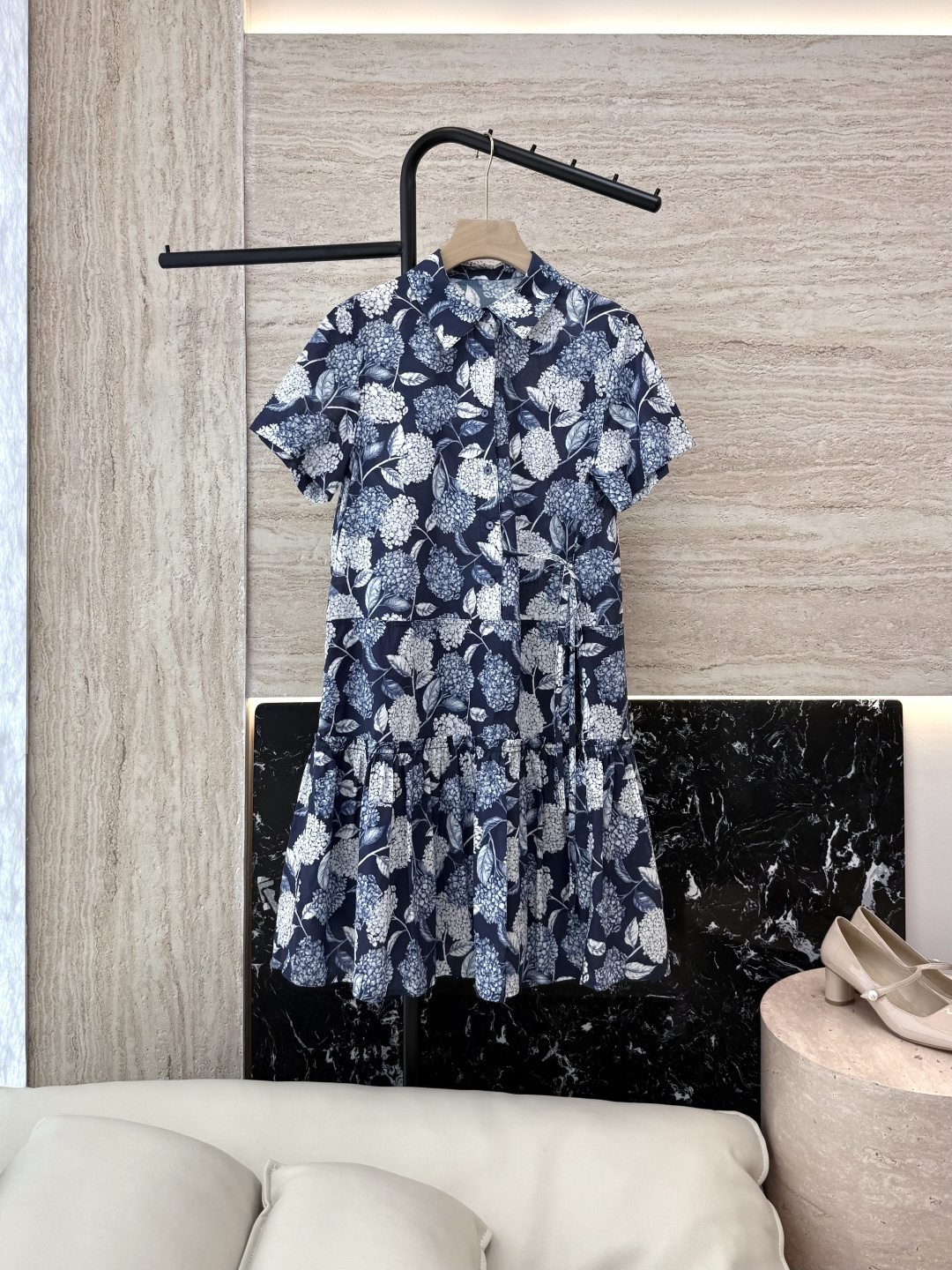 NO:429231,YJT010# Dress Zhihe Hydrangea Printed Cotton Short-sleeved Cotton Printed Dress 36/38/40/42,,skirts,T-shirt,alexander wang19860909YJT010#连衣裙 之禾 绣球花印花棉 短袖 棉布印花连衣裙 36/38/40/42,,skirts,T-shirt,alexander wang,Women's clothing