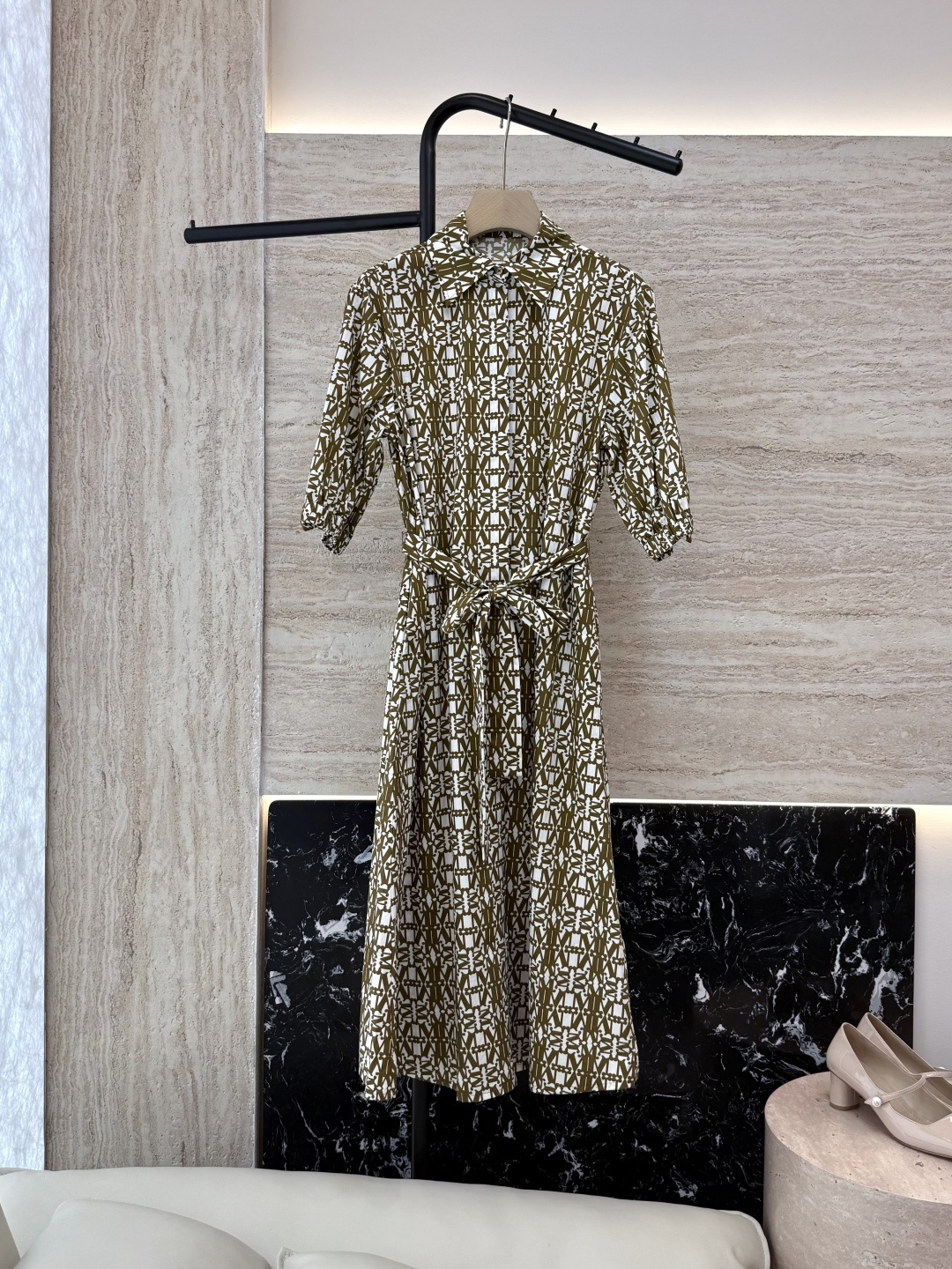 NO:429221,YJT009# dress max geometric printing quarter sleeve cotton printed dress 36/38/40/42,,skirts,alexander wang19860909YJT009#连衣裙 max 几何印花 七分袖棉布印花连衣裙 36/38/40/42,,skirts,alexander wang,Women's clothing