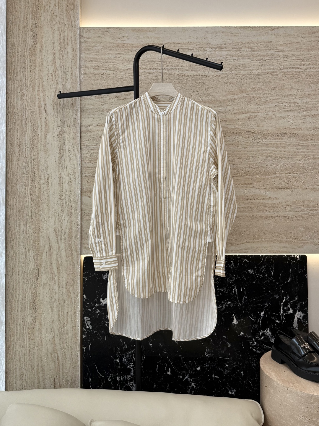NO:432974,YJT018# Special Toteme Minimalist Striped Shirt Long 34/36/38/40/42,,shirts,alexander wang19860909YJT018#特 Toteme 极简风 条纹衬衫长款 34/36/38/40/42,,shirts,alexander wang,Women's clothing