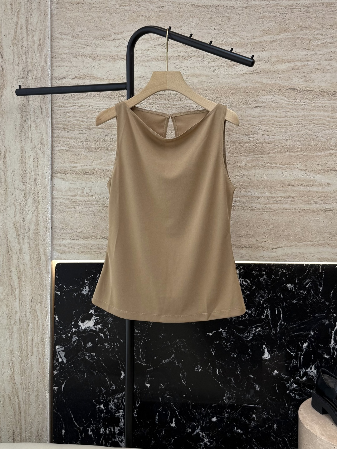 NO:431374,LZ23051# Sleeveless Minimalist Top Black Apricot SML, alexander wang19860909LZ23051# 无袖 极简风 上衣 黑色杏色 SML,,alexander wang,Women's clothing