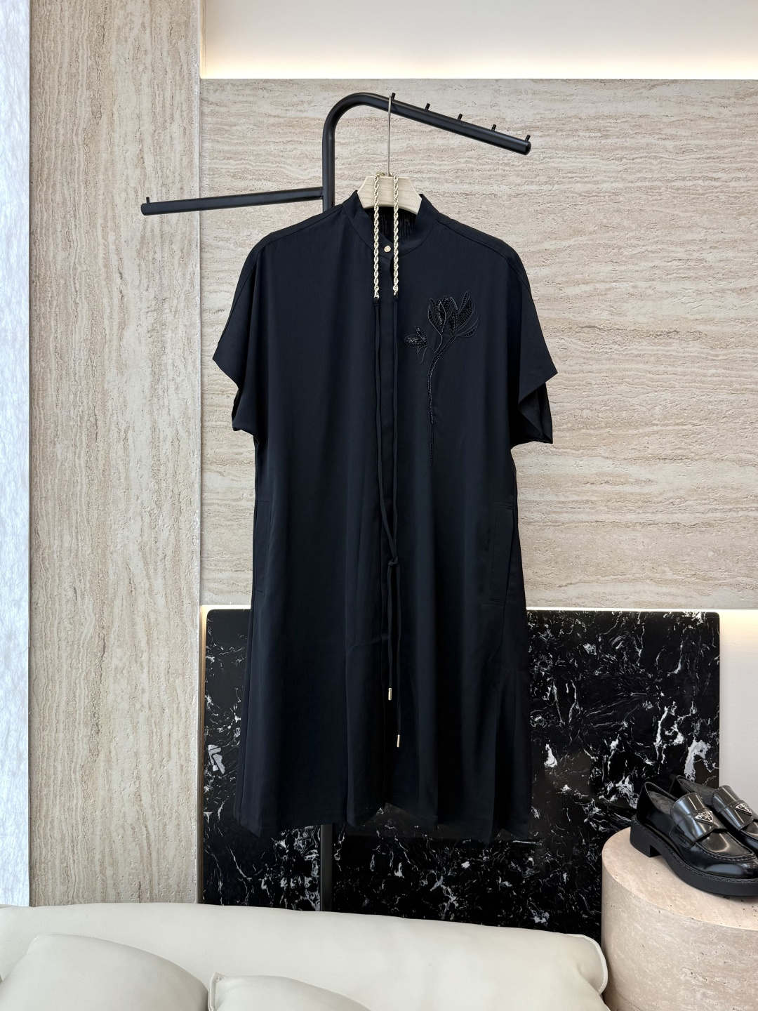 NO:434077,FL010# Guo Style 90 Acetate Hollow embroidered short sleeves Dress Mint green Black 36/38/40/42,,skirts,T-shirt,alexander wang19860909FL010# 国风 90醋酸 镂空刺绣短袖 连衣裙 薄荷绿 黑色 36/38/40/42,,skirts,T-shirt,alexander wang,Women's clothing