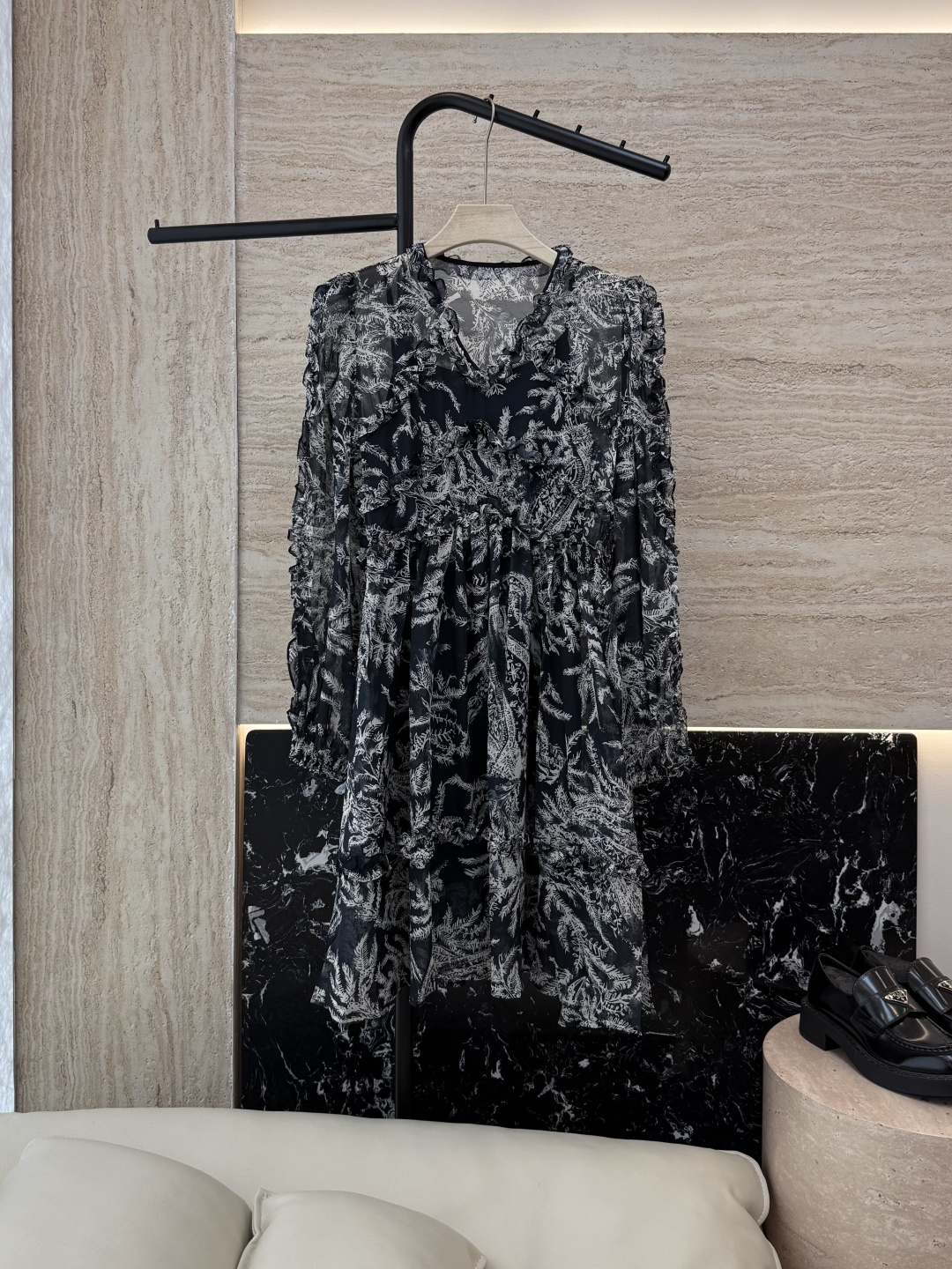 NO:434090,FL019# Silk Print V-neck Long-sleeved Dress 36/38/40/42,,skirts,real silk,alexander wang19860909FL019# 真丝印花 V领 长袖连衣裙 36/38/40/42,,skirts,real silk,alexander wang,Women's clothing