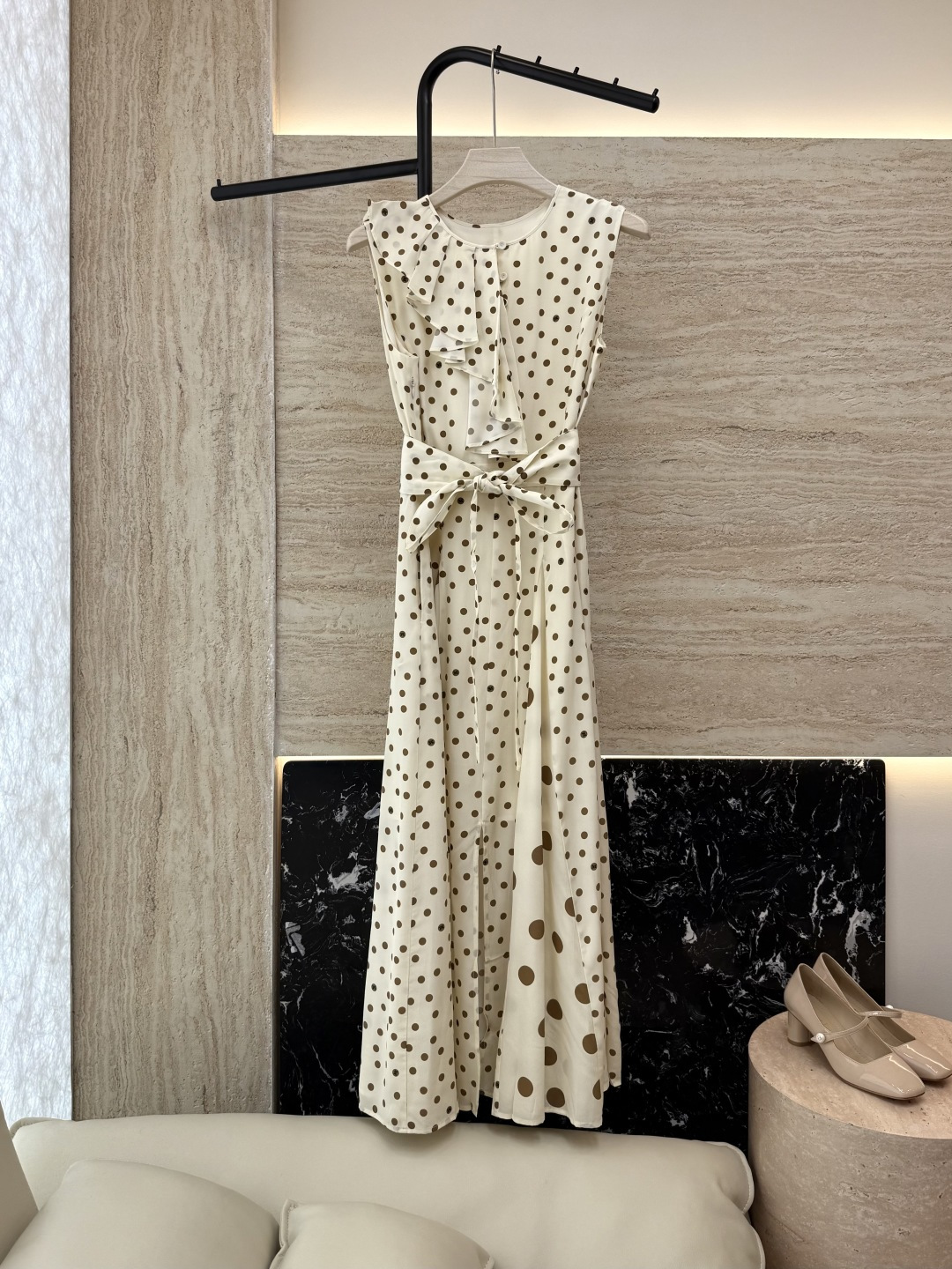 NO:434081,FL015# Silk Print Polka Dots Retro Print Dress 38/40,,skirts,real silk,alexander wang19860909FL015# 真丝印花 波点 复古印花 连衣裙 38/40,,skirts,real silk,alexander wang,Women's clothing
