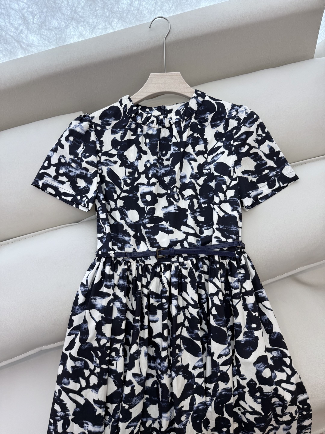 BS784#新款连衣裙。
max mara 100% 棉 印花 短袖连衣裙 36/38/40/42