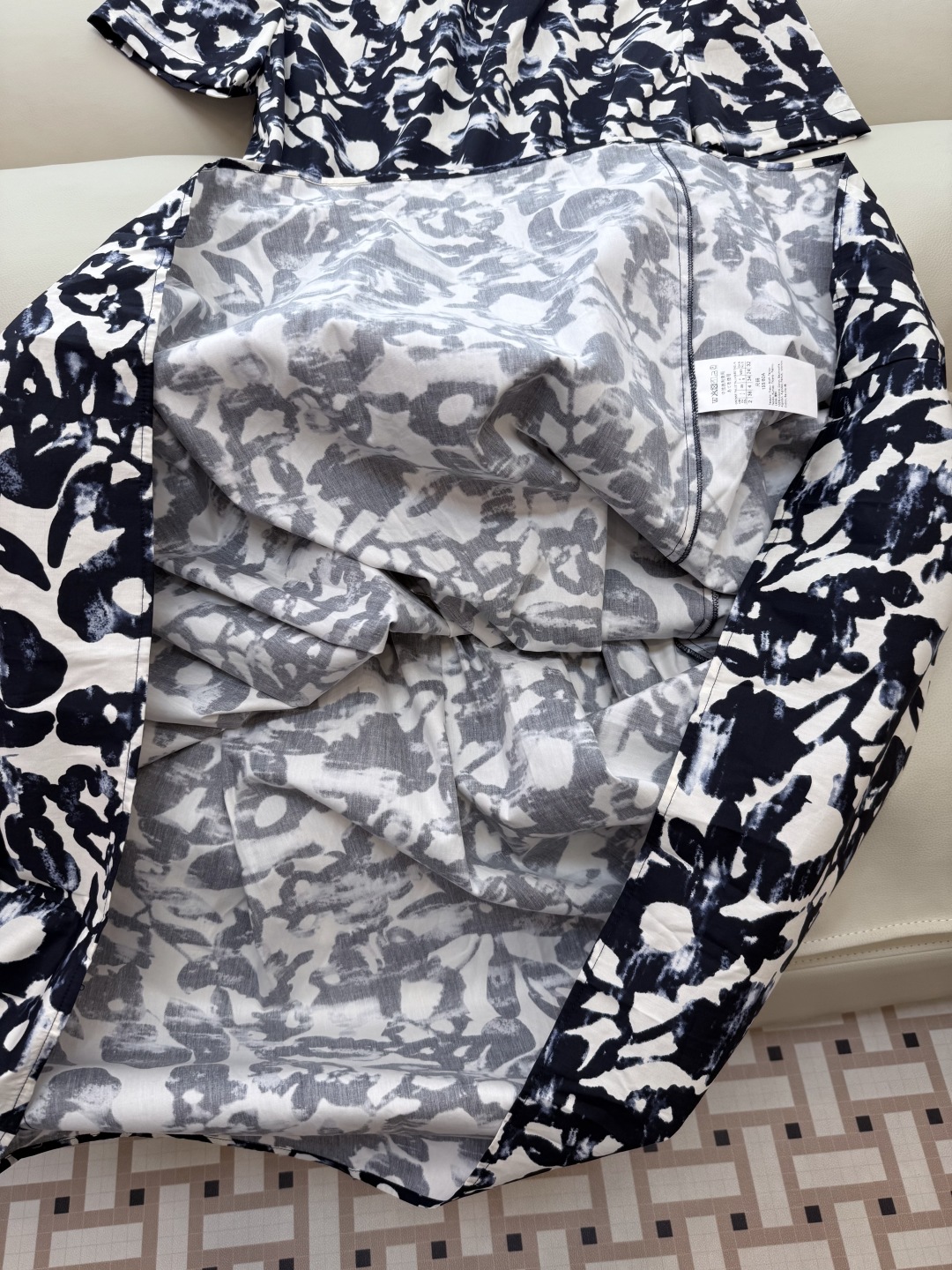 BS784#新款连衣裙。
max mara 100% 棉 印花 短袖连衣裙 36/38/40/42