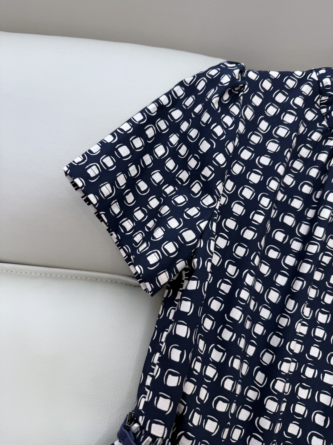 BS807#新款连衣裙。
max mara 100% 棉 几何图形印花 短袖连衣裙 36/38/40/4