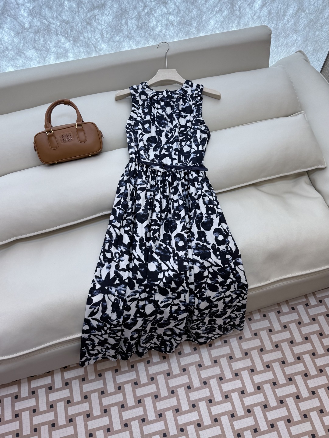 BS725#新款连衣裙。
max mara 100% 棉 印花无袖连衣裙 36/38/40/42