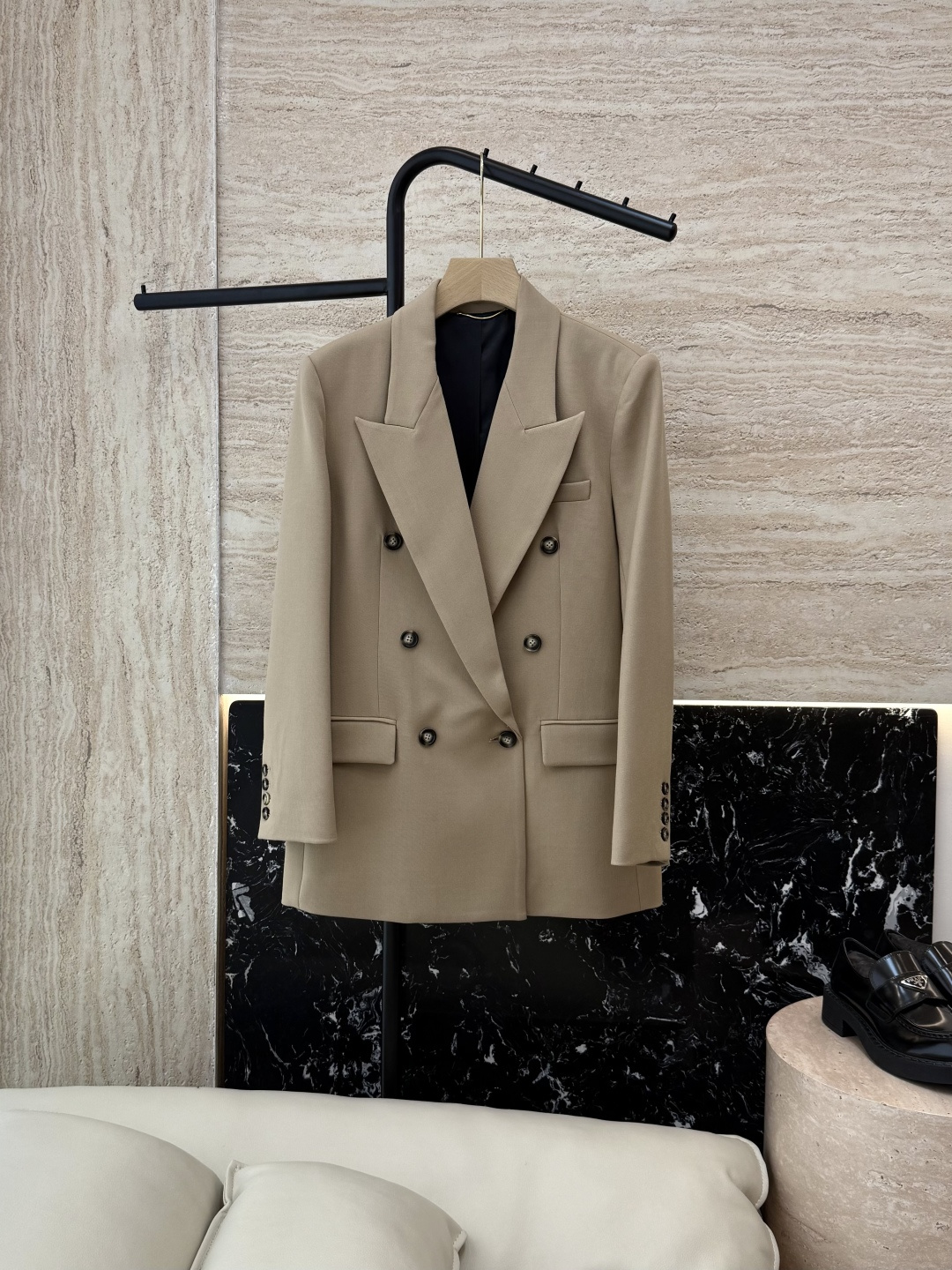 NO:658097,XZ089# New Jacket P YSL super popular horn button long-sleeved suit jacket black khaki SMLXL, saint laurent, jackets & coats, business suit, alexander wang19860909XZ089#新款外套P YSL 超级大爆款 牛角扣长袖西装外套 黑色 卡其色 SMLXL,,saint laurent,jackets & coats,business suit,alexander wang,Women's clothing