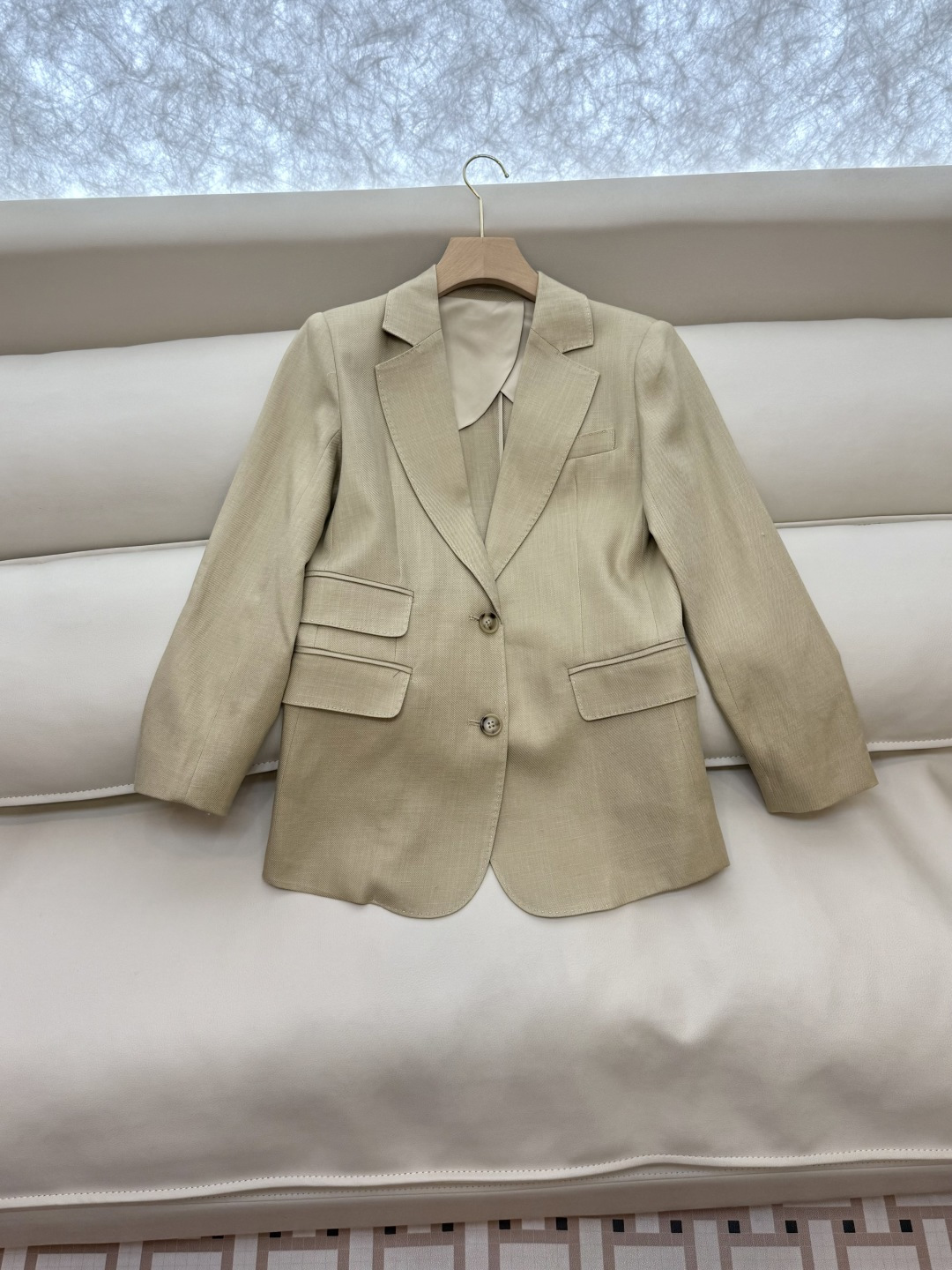 XZ095#新款套装🌾劳夫劳伦 超级大爆款 30% 亚麻 70% 天丝 长袖西装外套➕马甲➕长裤 三件套