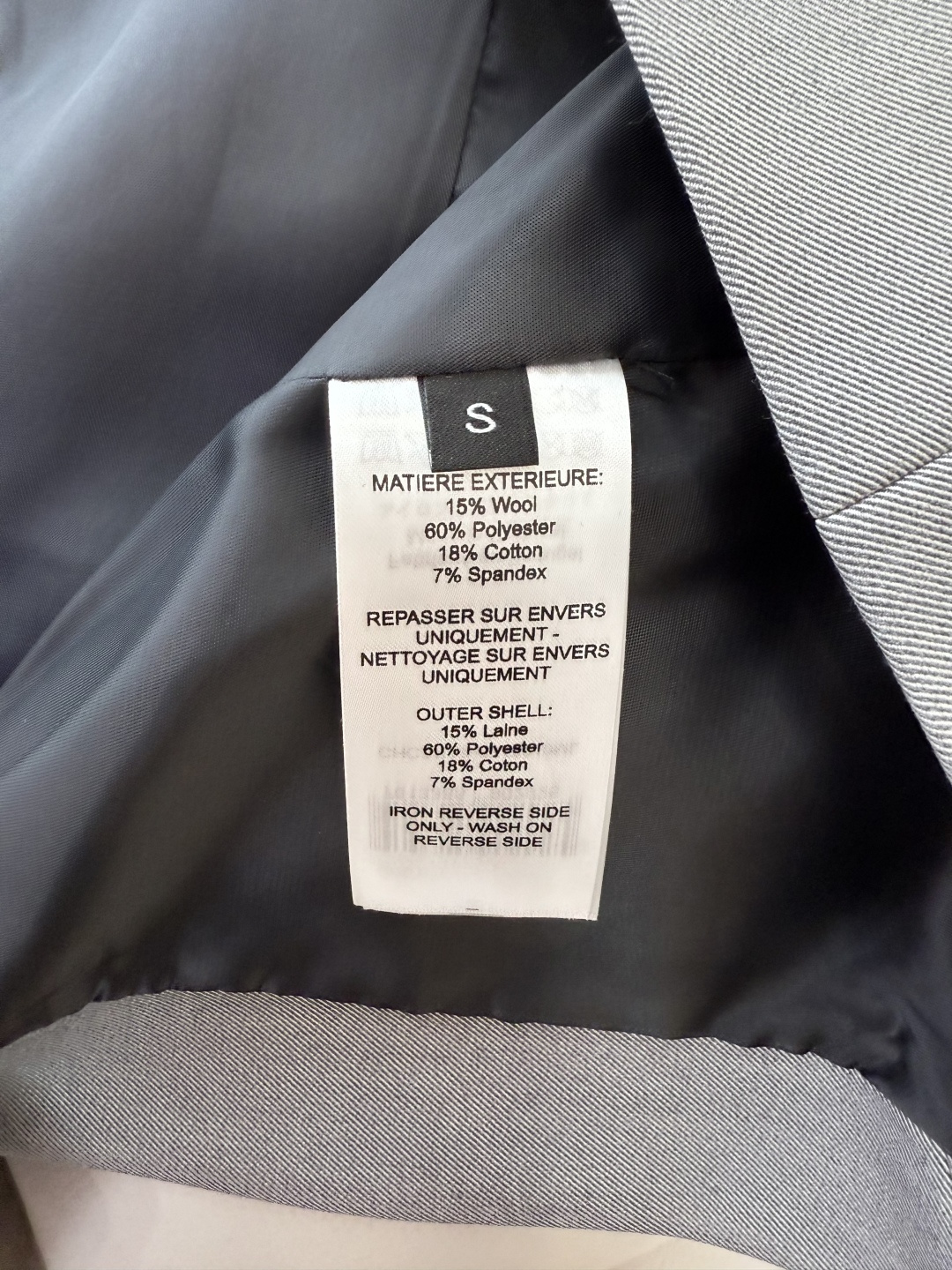 XZ092#新款套装💕Chloe 超级大爆款 西装料长袖外套➕长裤 套装 灰色 SMLXL