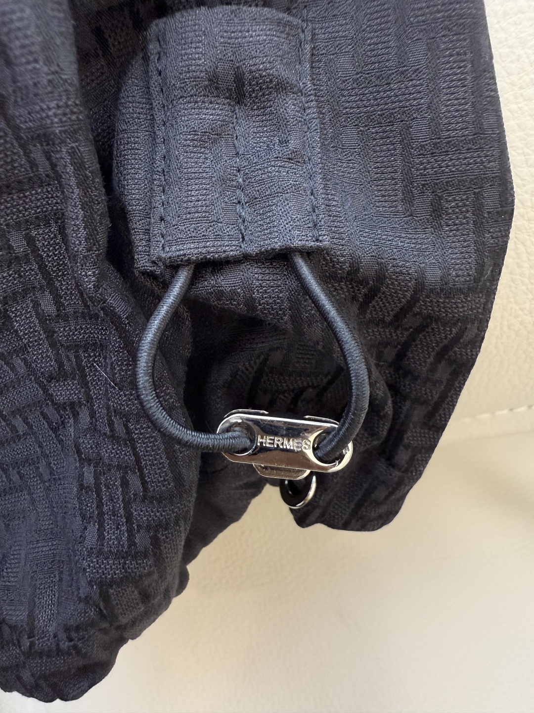 QGL022#新款连衣裙💕Hermes H家 爱马仕 H字母暗纹 七分袖宽松款连衣裙 黑色 燕麦咖色 白