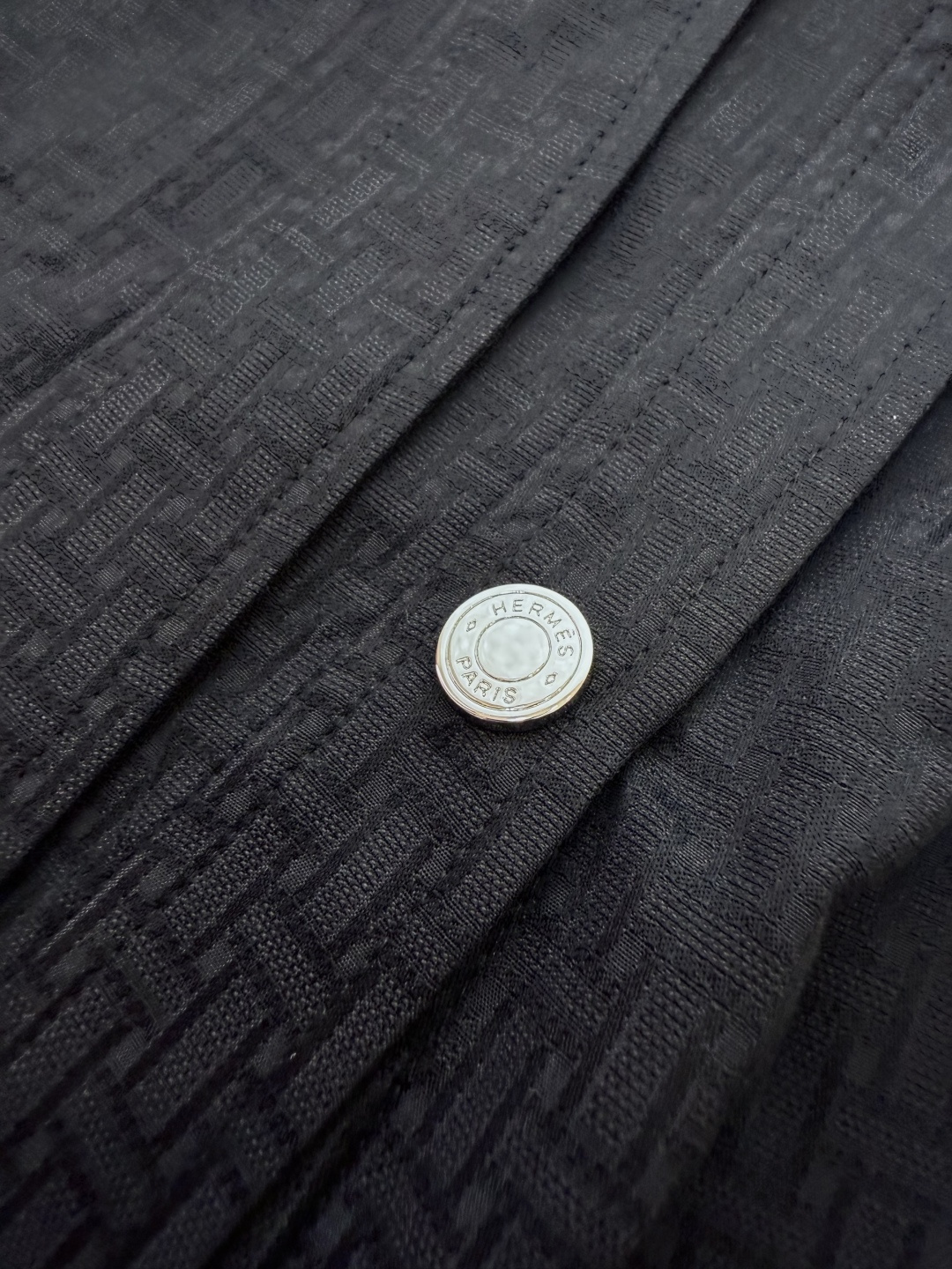 QGL022#新款连衣裙💕Hermes H家 爱马仕 H字母暗纹 七分袖宽松款连衣裙 黑色 燕麦咖色 白