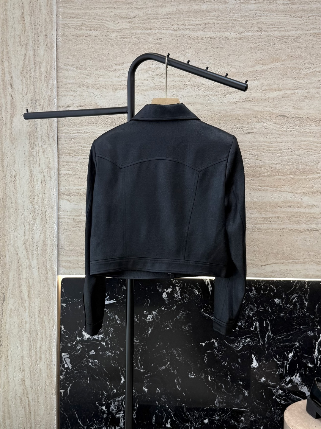 XZ0107#新款外套🌾YSL 100% 醋酸 提花 长袖外套 黑色 白色SMLXL