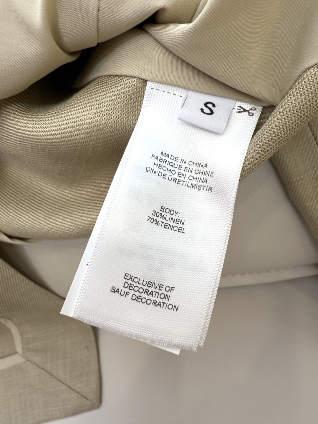 XZ0120#新款套装🌾劳夫劳伦 超级大爆款 30% 亚麻 70% 天丝 马甲➕长裤 套装 杏色 SML