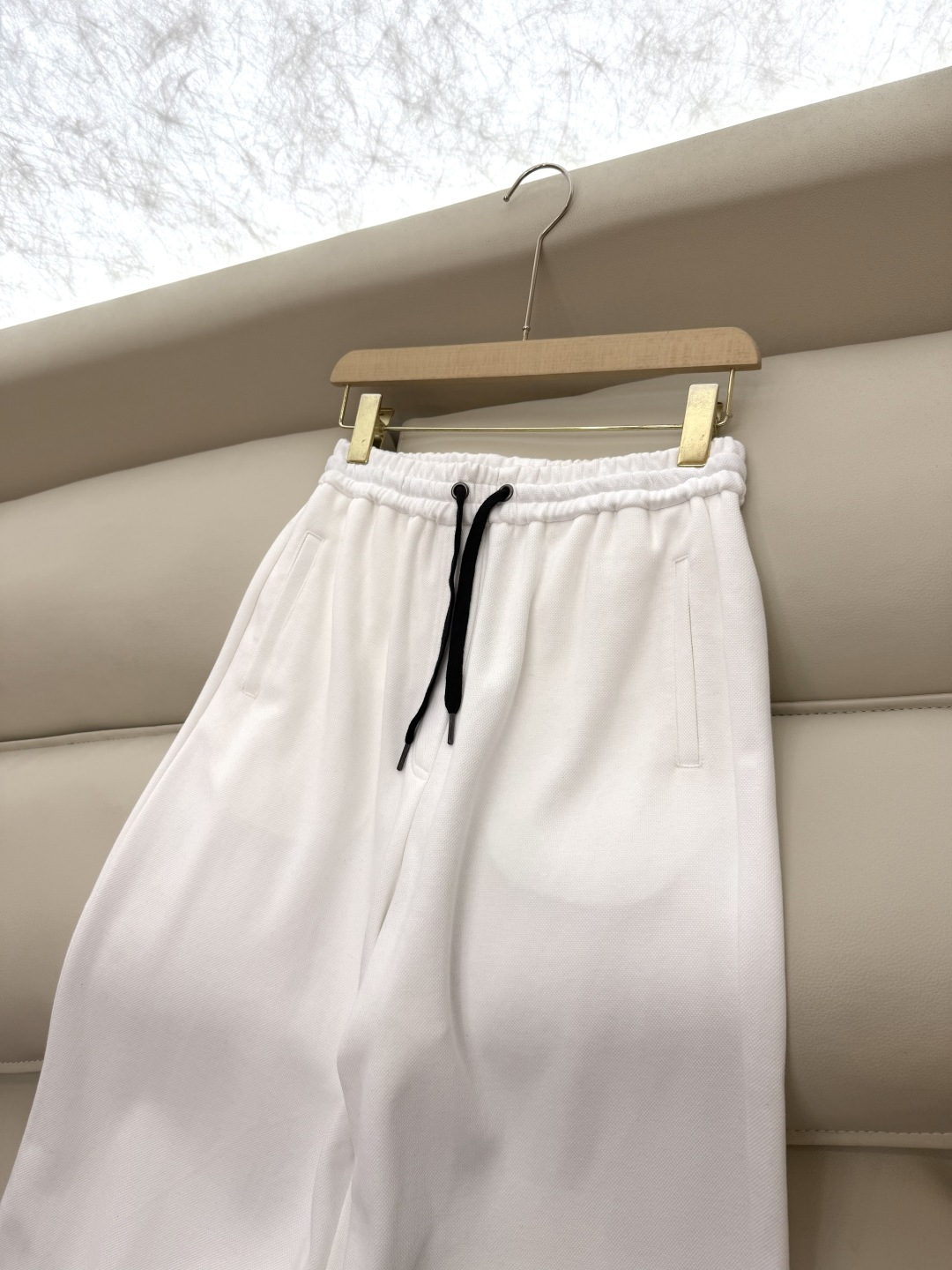 LZ25059#新款套装🌾BC 80%棉 休闲风 长袖带帽外套➕长裤套装 深灰色 白色 SML