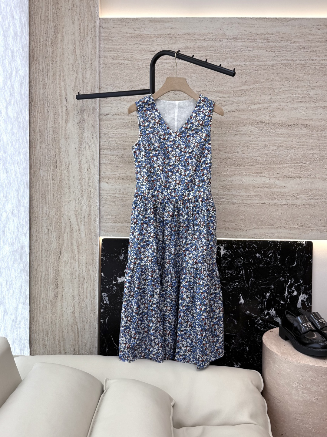 NO:452539,YJT023# Zhihe Floral Cotton V-neck Printed Dress Size 4-6, Skirts,alexander wang19860909YJT023# 之禾 碎花 棉 V领 印花连衣裙 4-6码,,skirts,alexander wang,Women's clothing