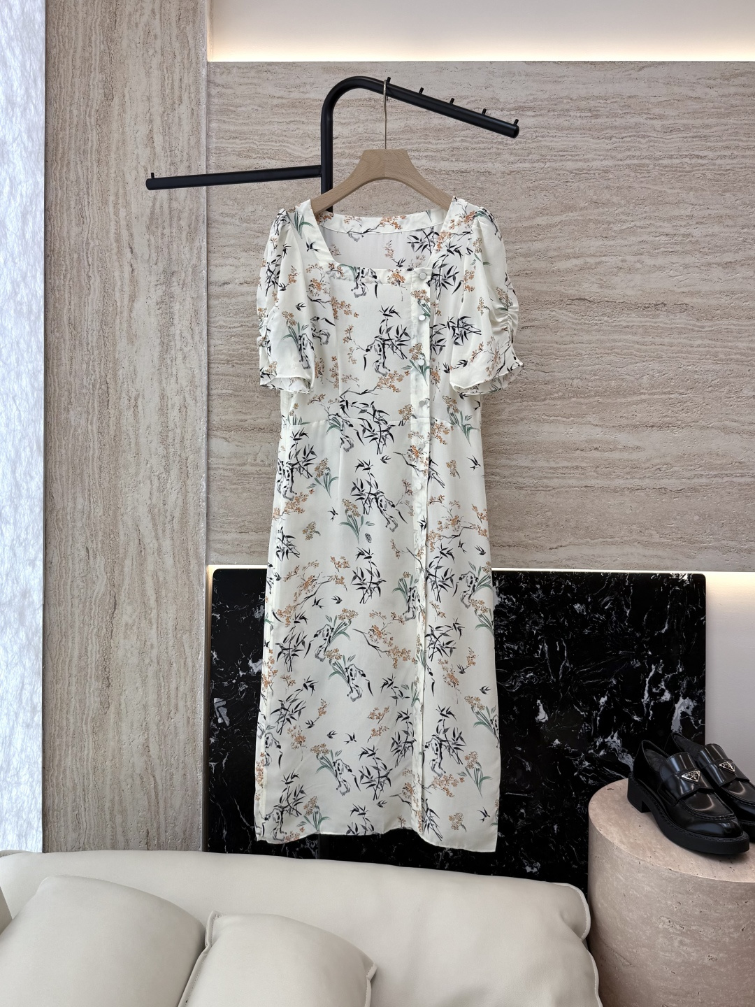 NO:452537,YJT022# Floral silk printed dress SMLXL, skirts, real silk, alexander wang19860909YJT022# 碎花 真丝 印花连衣裙 SMLXL,,skirts,real silk,alexander wang,Women's clothing