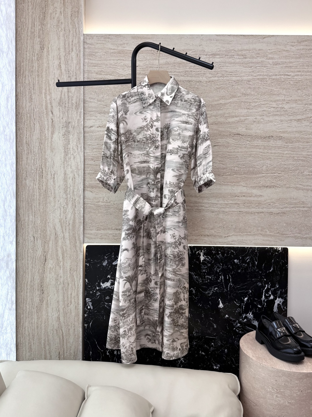 NO:452544,90YJT00# Max Silk Jungle Print Mid-sleeved Dress SMLXL, skirts, real silk, alexander wang1986090990YJT00# Max 真丝丛林 印花 中袖连衣裙 SMLXL,,skirts,real silk,alexander wang,Women's clothing