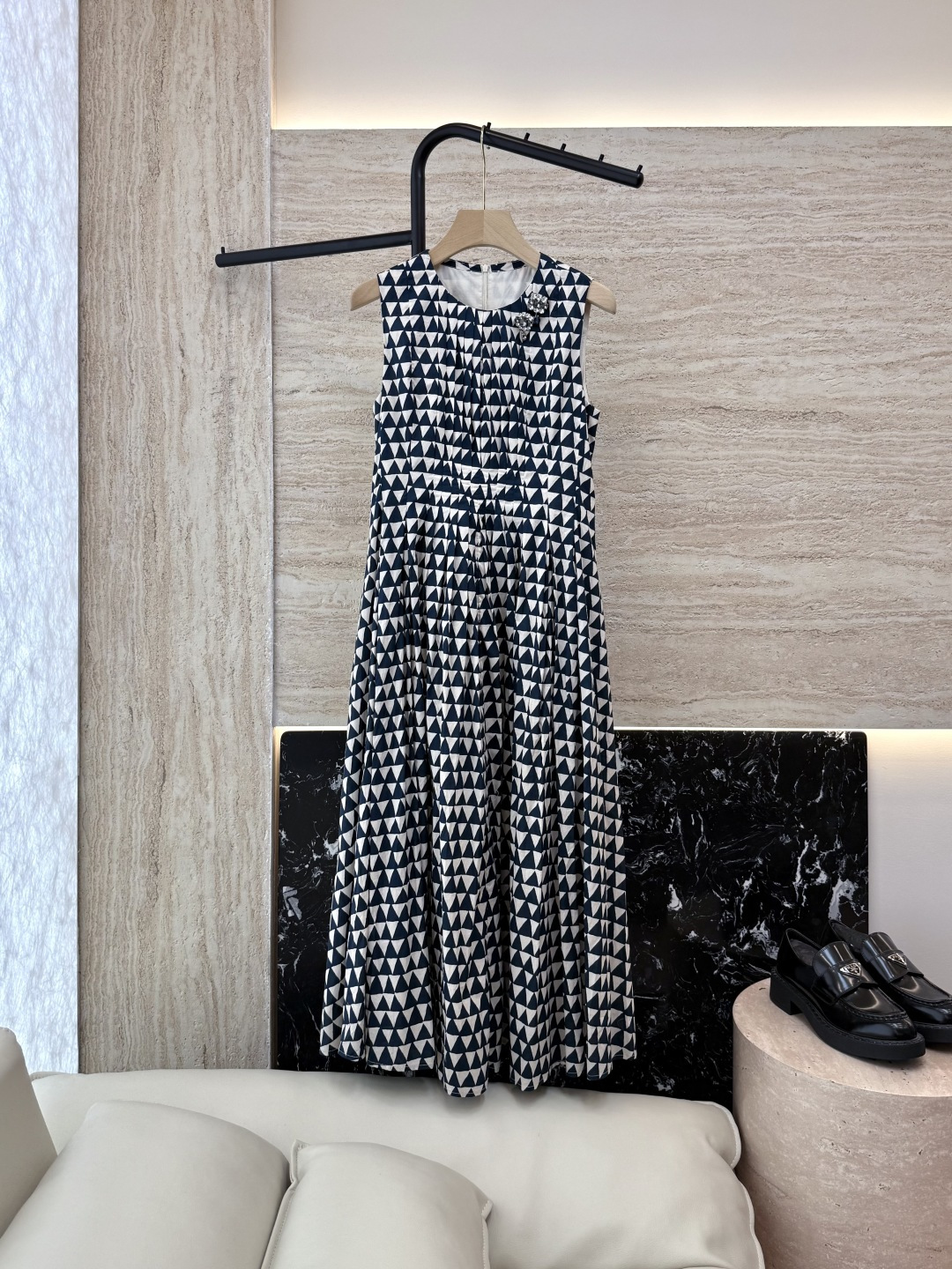 NO:454117,BS953# new dress Max cotton geometric printed sleeveless dress 36/38/40/42,,skirts,alexander wang19860909BS953#新款连衣裙 Max 棉 几何印花无袖连衣裙 36/38/40/42,,skirts,alexander wang,Women's clothing