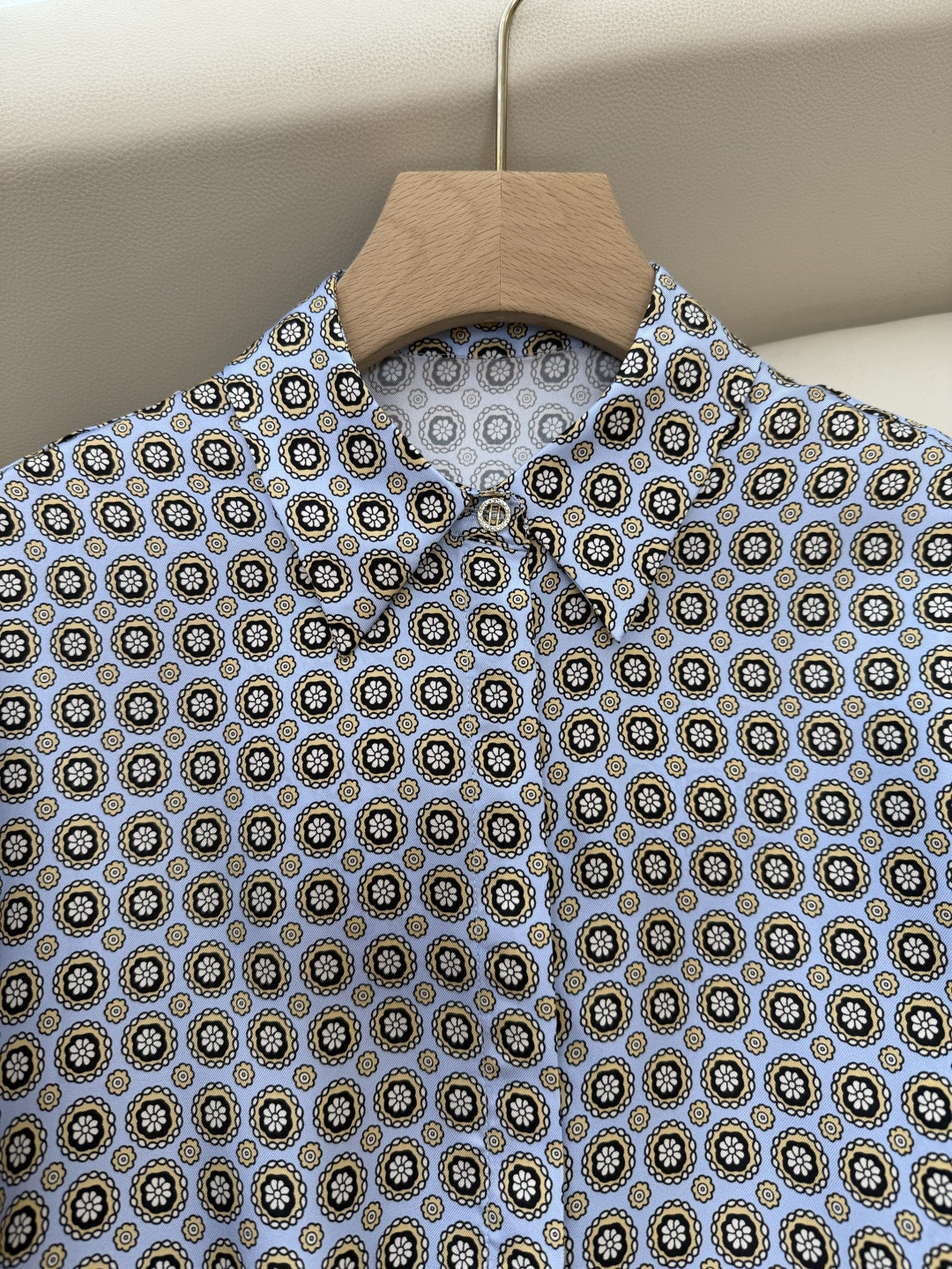 BS963#新款连衣裙💕Max 配腰带 100% 斜纹真丝印花 长袖 连衣裙 黑色 蓝色 36/38/4