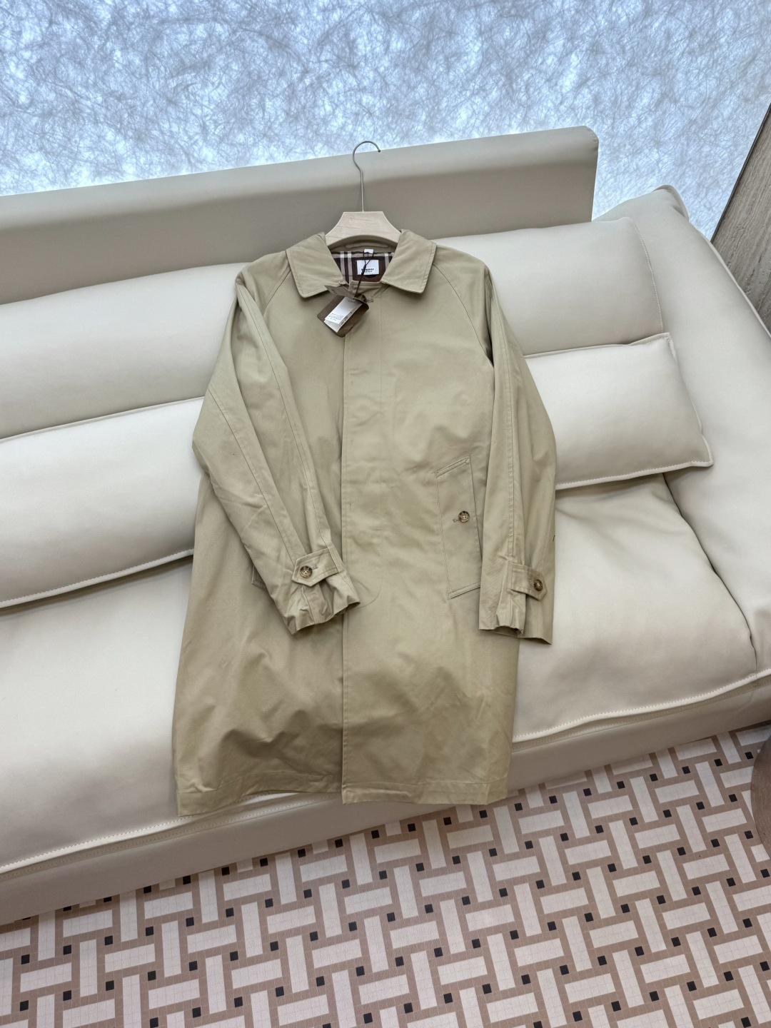 NO:458319,TK003# Burberry Single-breasted letter embroidery Long windbreaker Khaki SMLXL, burberry, burberry, alexander wang19860909TK003# Bur 巴宝莉 单排扣 字母刺绣 长款风衣 卡其SMLXL,,burberry,burberry,alexander wang,Women's clothing