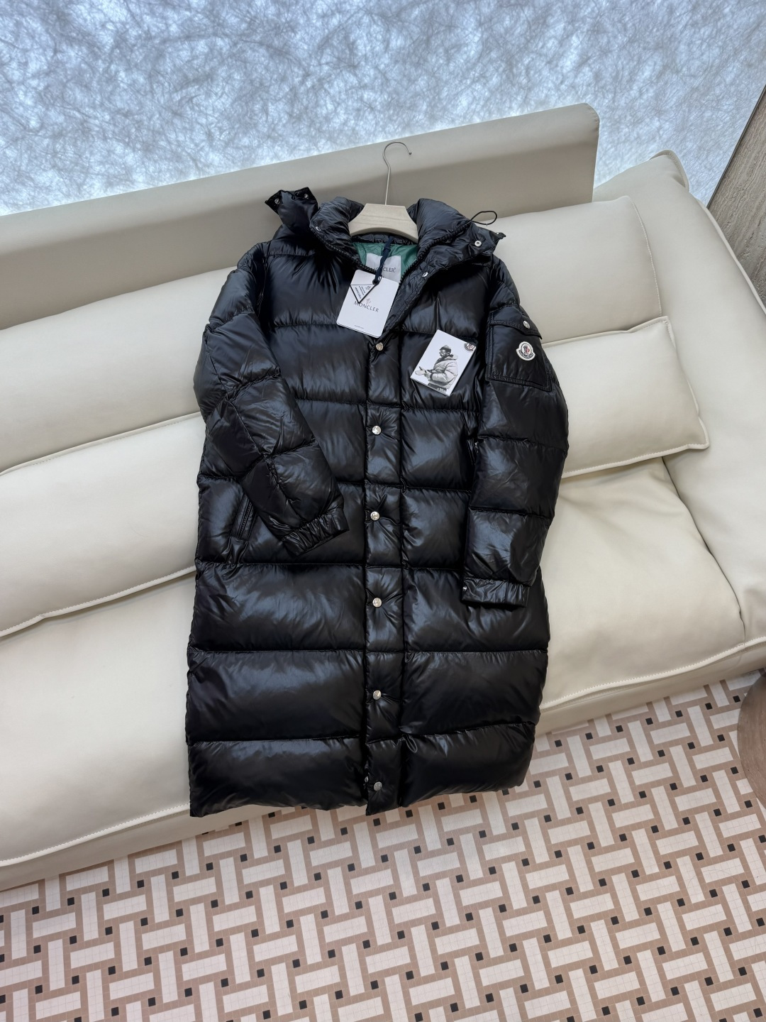 NO:458308,TZ25# Mon masked top version, same style for men and women, inner green, long loose 90 down jacket, black 0-1-2-3-4-5-6 size,,Moncler, down jacket,alexander wang19860909TZ25#  Mon 蒙口顶级版本 男女同款 内绿色 长款宽松90 羽绒服 黑色0-1-2-3-4-5-6码,,Moncler,down jacket,alexander wang,Women's clothing