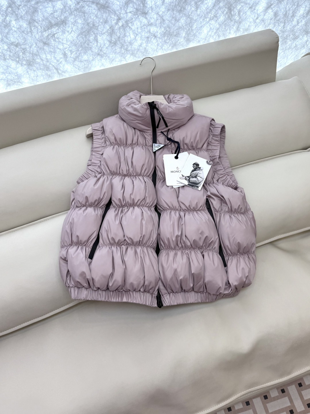 NO:458211,TZ123# Special Mon Top Edition 90 White Goosevelt Vest Down Jacket Pink 2/3 size, down jacket, alexander wang19860909TZ123#特 Mon 顶级版 90 白鹅绒 马甲 羽绒服 粉色 2/3码,,down jacket,alexander wang,Women's clothing