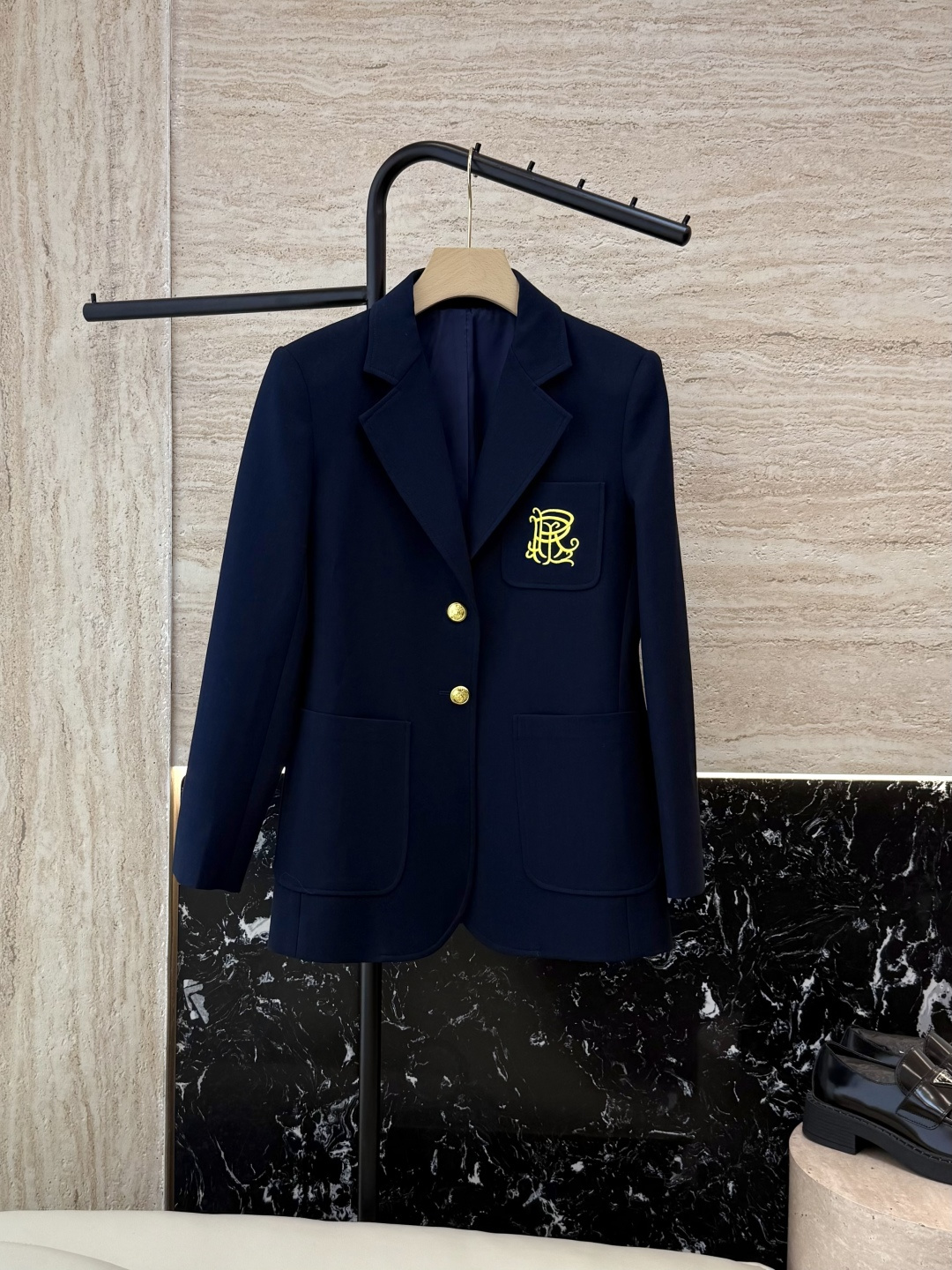 NO:464370,XZ0125# new jacket P RL Ralph Lauren 30 wool letter embroidery long-sleeved blazer white blue SMLXL,,jackets & coats,business suit,alexander wang19860909XZ0125#新款外套P RL拉夫劳伦 30羊毛 字母刺绣 长袖西装外套 白色 蓝色 SMLXL,,jackets & coats,business suit,alexander wang,Women's clothing