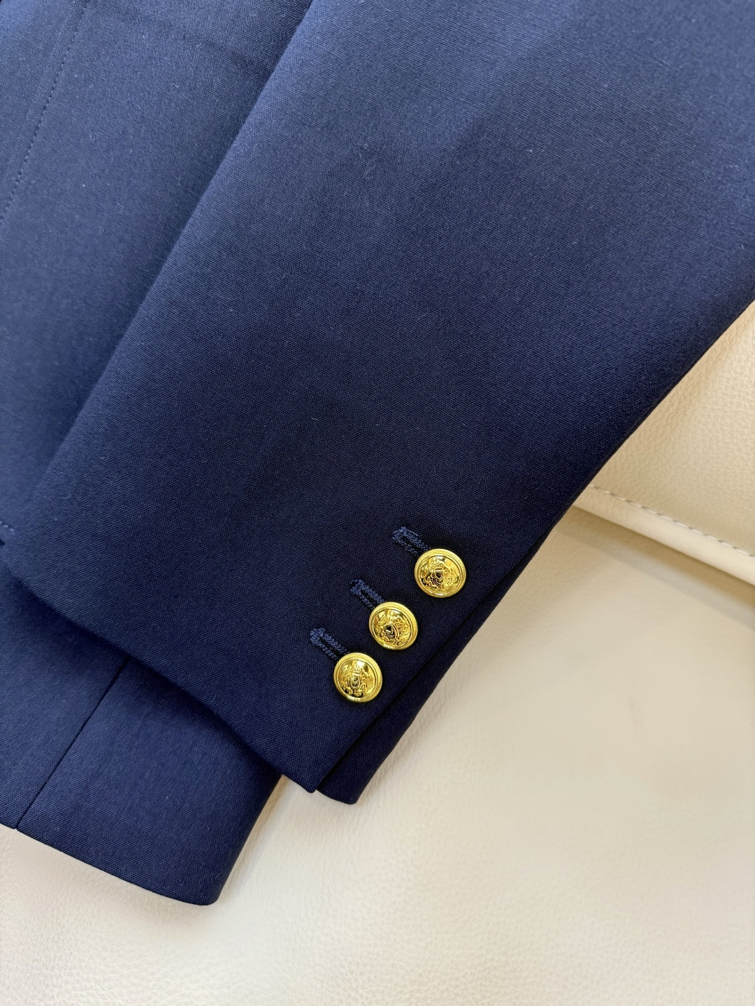 XZ0125#新款外套🌾RL拉夫劳伦 30%羊毛 字母刺绣 长袖西装外套 白色 蓝色 SMLXL