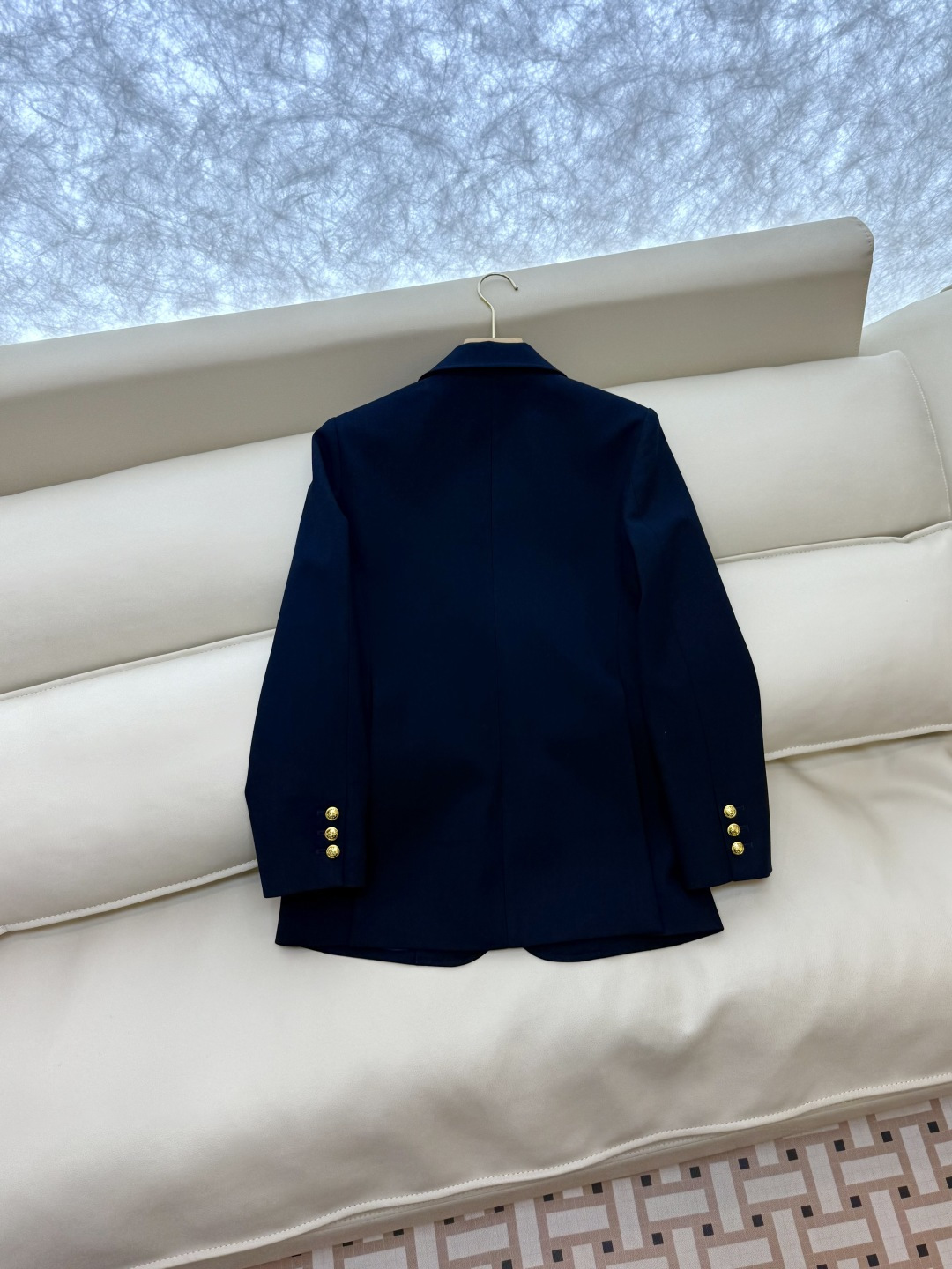 XZ0125#新款外套🌾RL拉夫劳伦 30%羊毛 字母刺绣 长袖西装外套 白色 蓝色 SMLXL