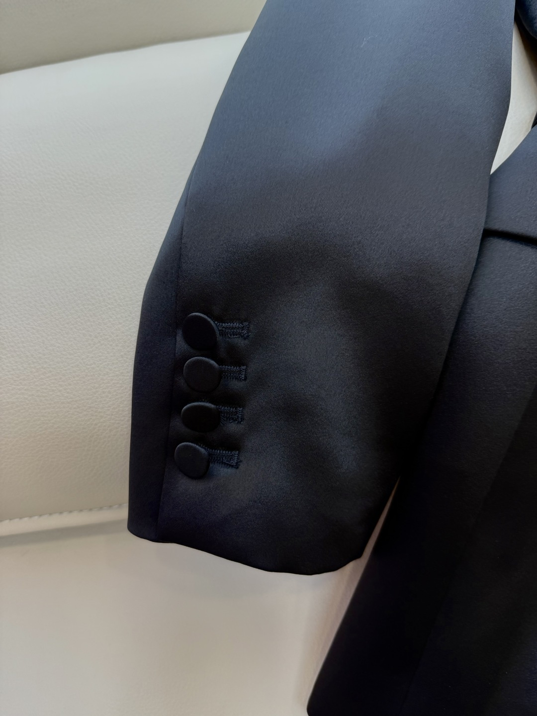 XZ0121#外套新款🌾YSL 顶级原版 经典 双排扣 100% 醋酸 定制款西装外套 黑色 白色 SM