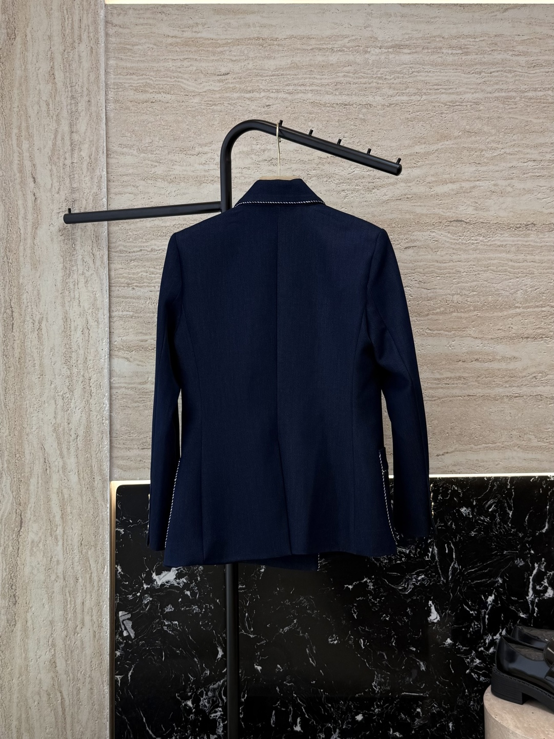 XZ0123#新款西装外套 PVal 华伦天奴 牛仔蓝 西装外套 SMLXL