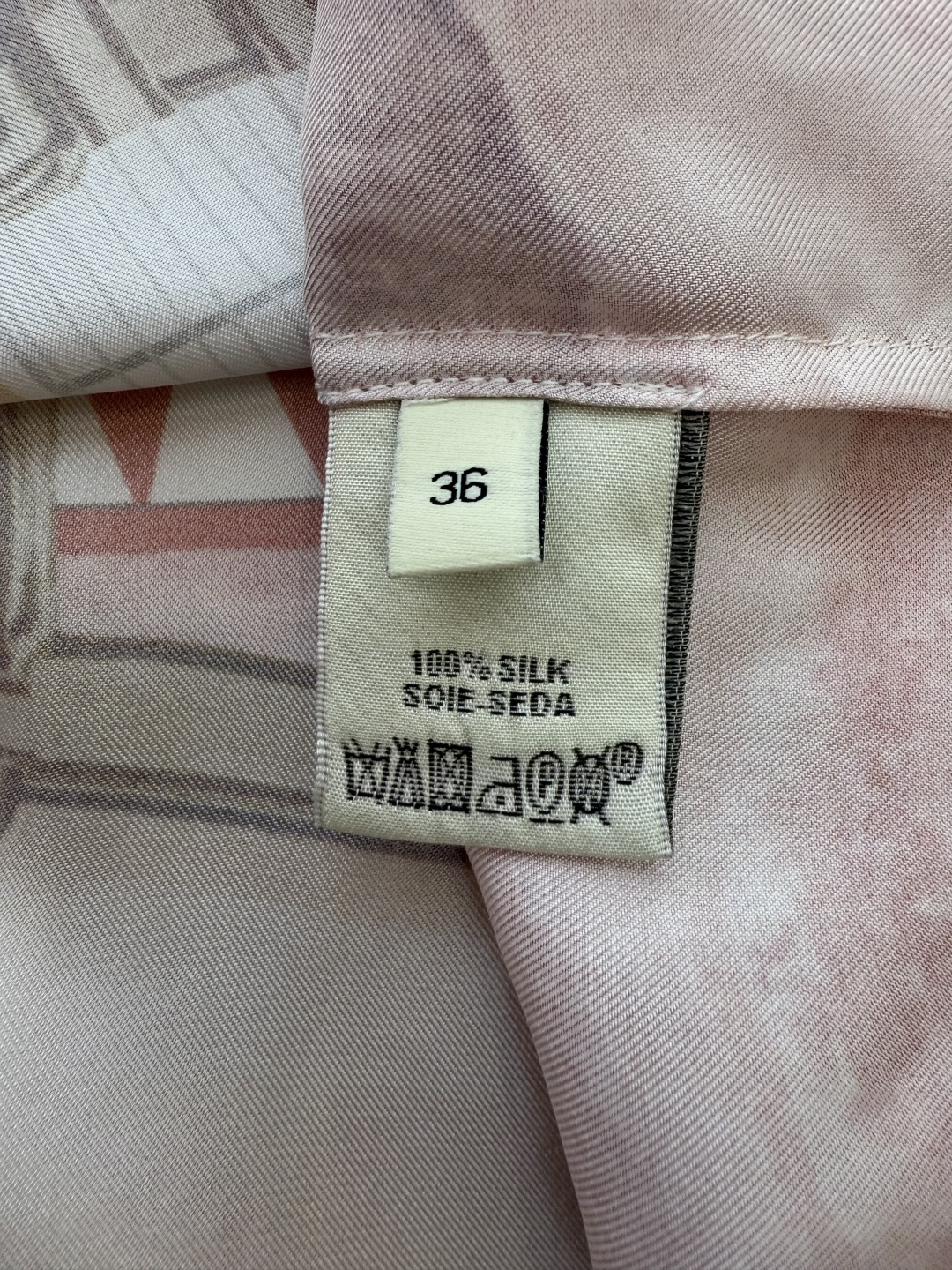 BS996#新款衬衫💕H家 爱马仕 定位印花 斜纹真丝印花 长袖衬衫 粉色 36/38/40/42