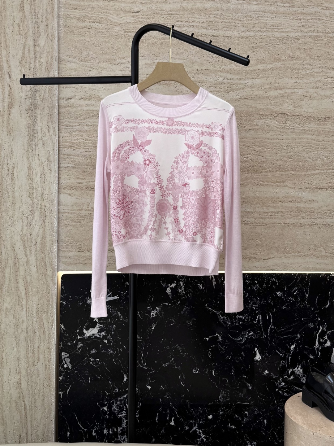 NO:465882,H32555# new jacket P H Home Hermes silk printed spliced ​​long-sleeved knitted wool top four colors S- XXL,,hermes,jackets & coats,real silk,alexander wang19860909H32555#新款外套P H家 爱马仕 真丝印花拼接长袖针织羊毛上衣四色 S- XXL,,hermes,jackets & coats,real silk,alexander wang,Women's clothing