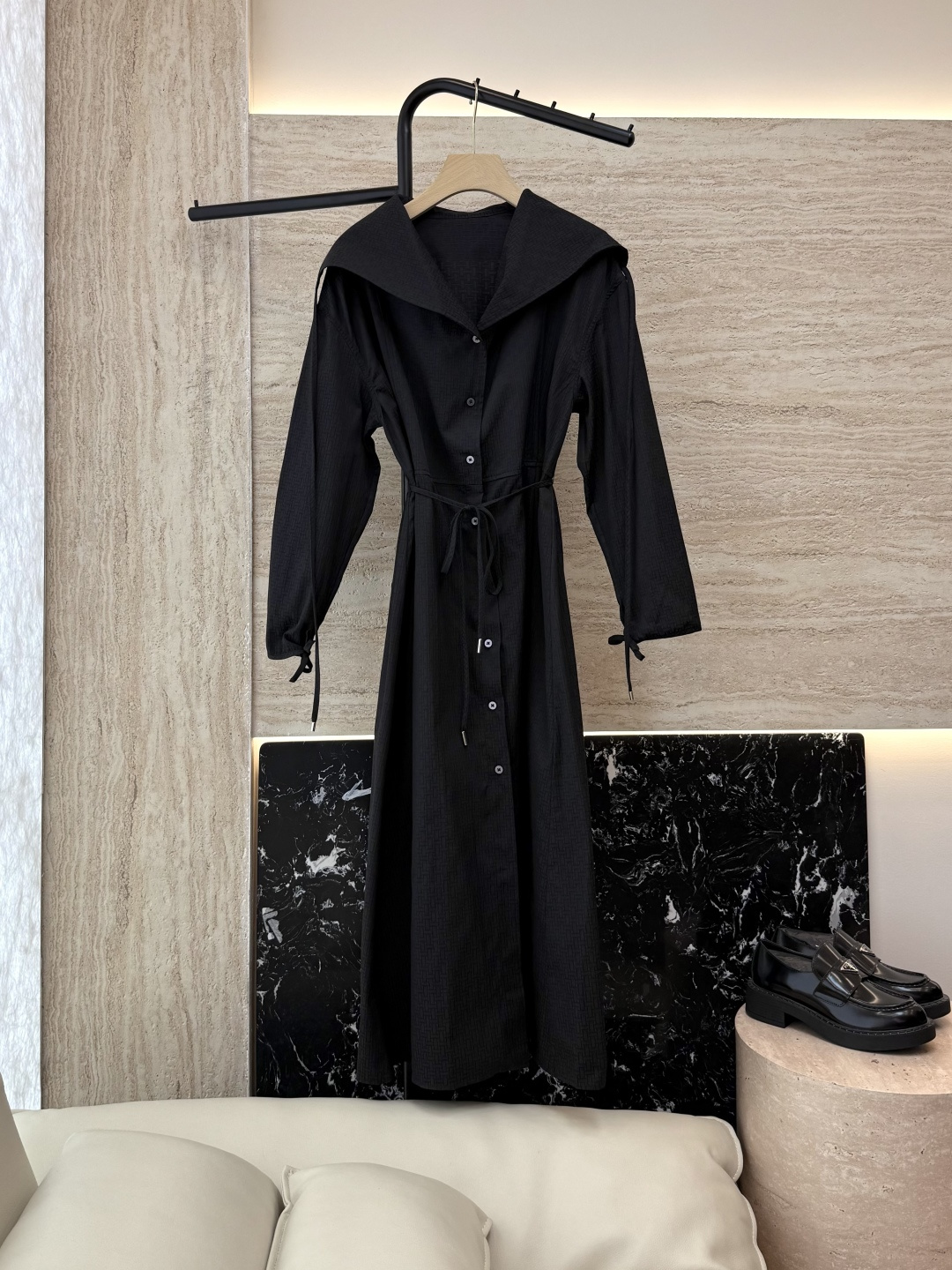 NO:466041,QGL025# new dress Hermes H home Hermes H letter dark pattern long-sleeved dress Black Oatmeal color SML,,hermes,hermes,skirts,alexander wang19860909QGL025#新款连衣裙 Hermes H家 爱马仕 H字母暗纹 长袖连衣裙 黑色 燕麦咖色 SML,,hermes,hermes,skirts,alexander wang,Women's clothing