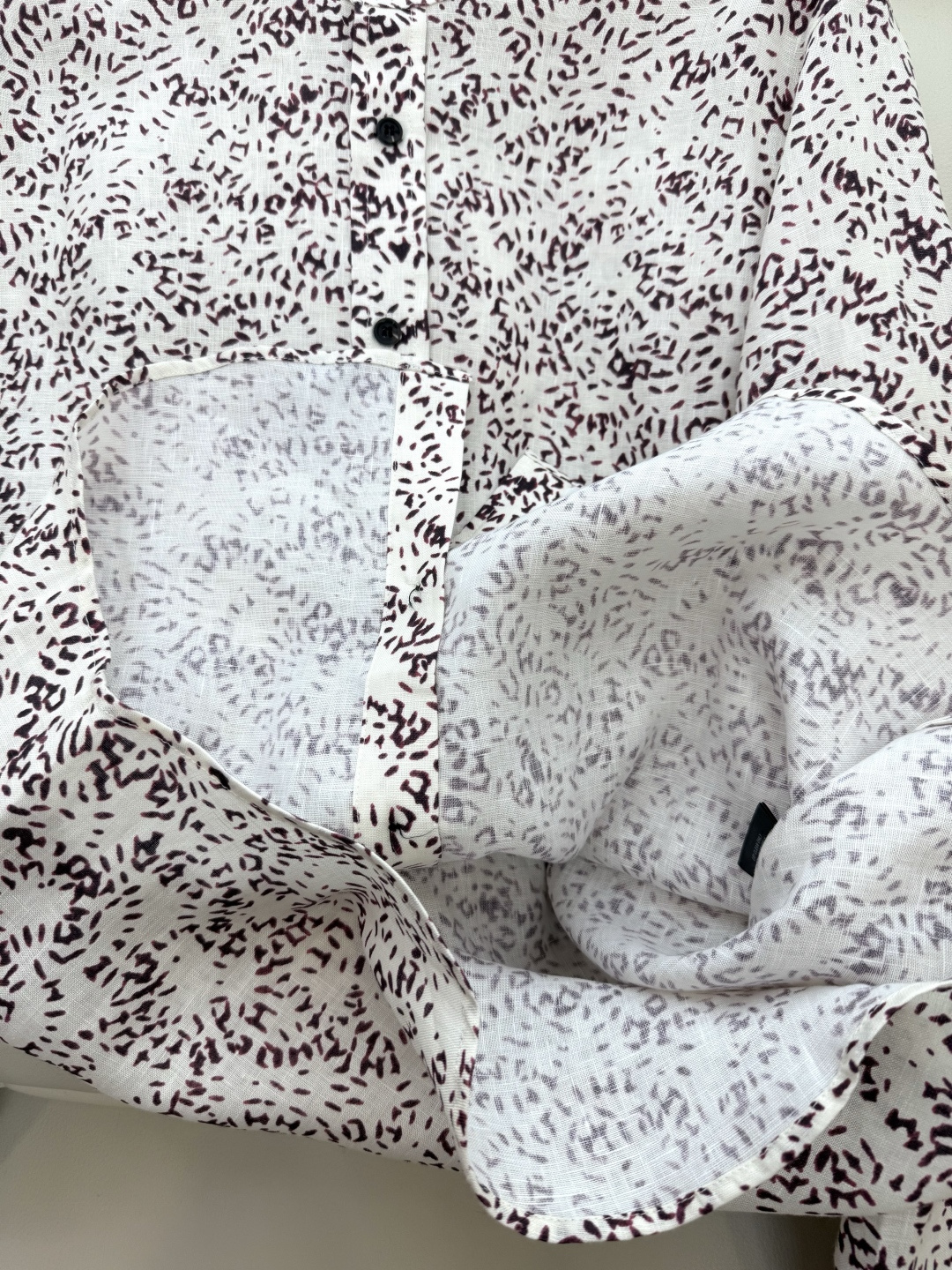 BS986+988#新款套装💕LP🌾 100% 亚麻 碎花长袖衬衫➕大摆半裙 套装 绿色 红色 36-4